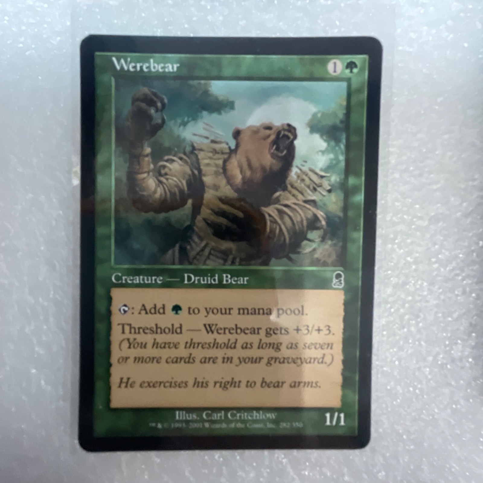MTG 20 Card Green Lot Mixed Sets Werebear Wild Mongrel Willow Faerie - Image 6
