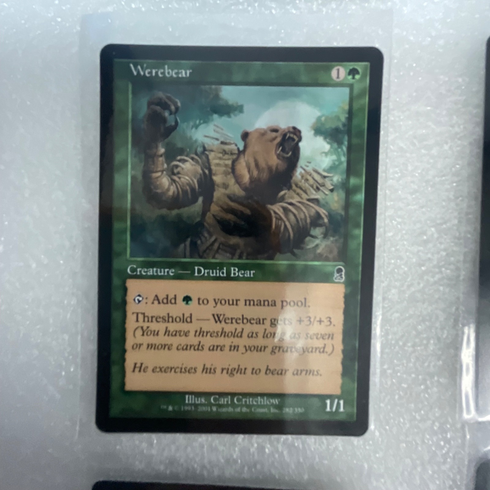 MTG 20 Card Green Lot Mixed Sets Werebear Wild Mongrel Willow Faerie - Image 5