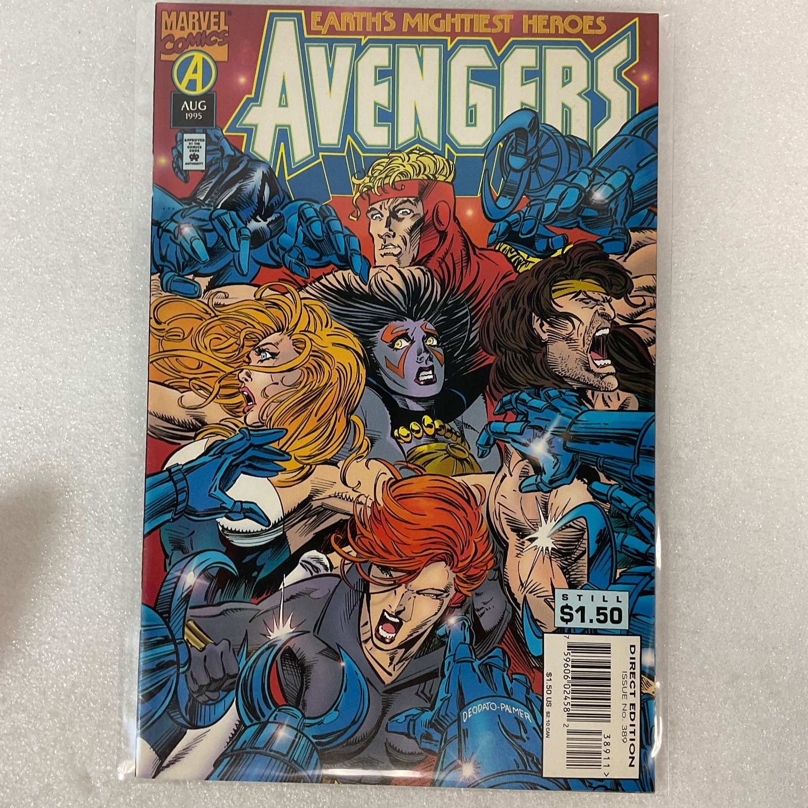 Avengers #389 Marvel Comic August 1995 Deodato-Palmer Cover Direct Edition - Image 13