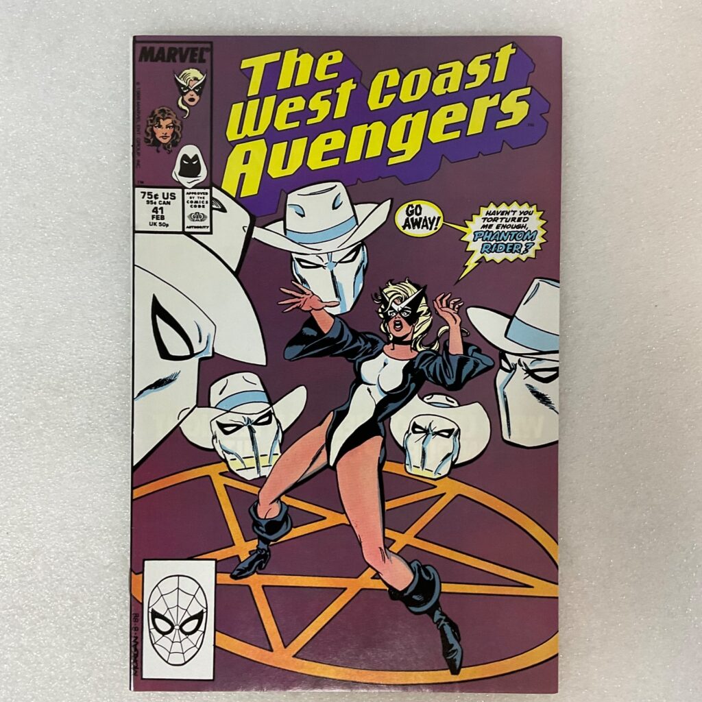 The West Coast Avengers #41 Feb 1989 Marvel Comic Phantom Rider Black Costume - Image 1