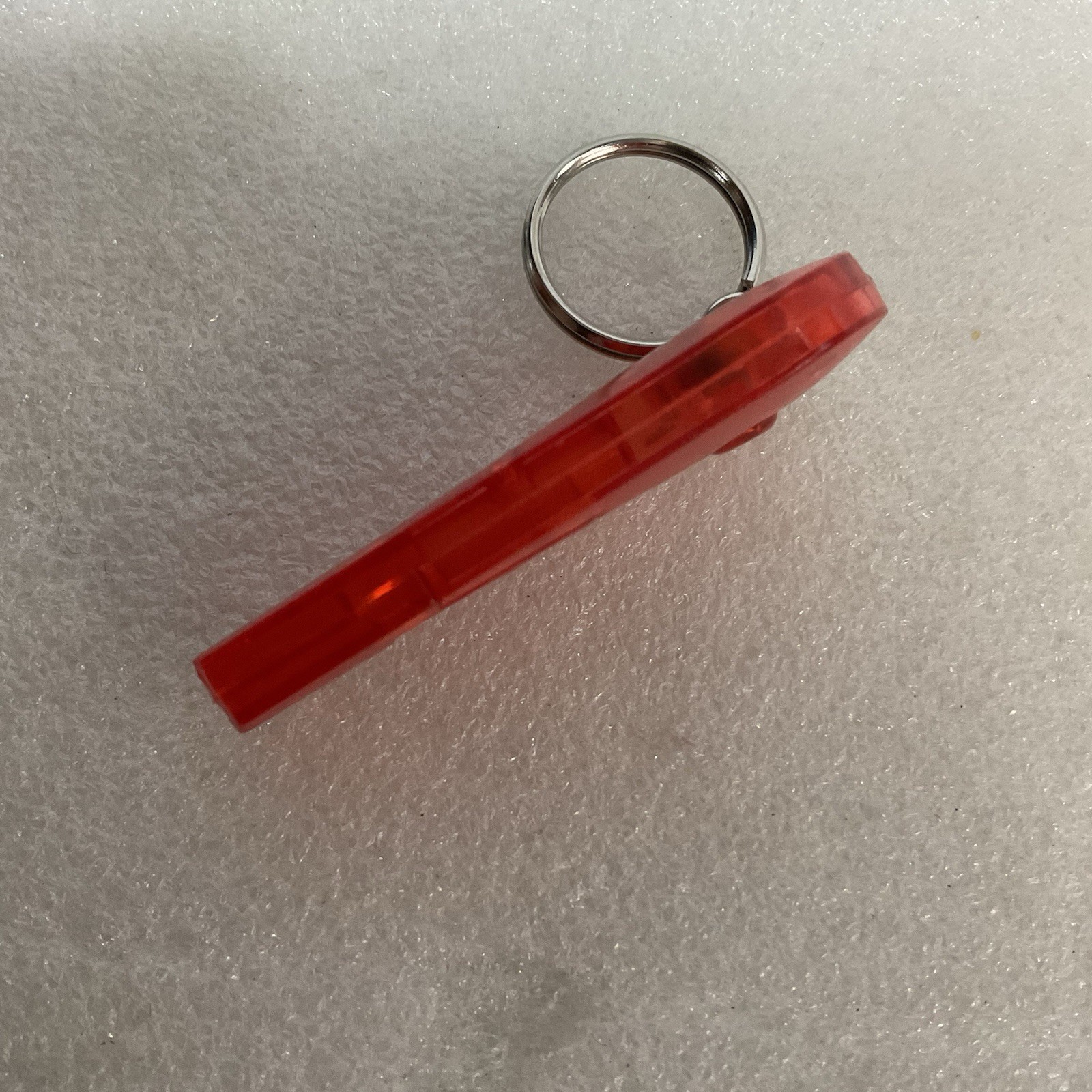 Storage Plus Red LED Flashlight Whistle Keychain Safety Promo - Image 4