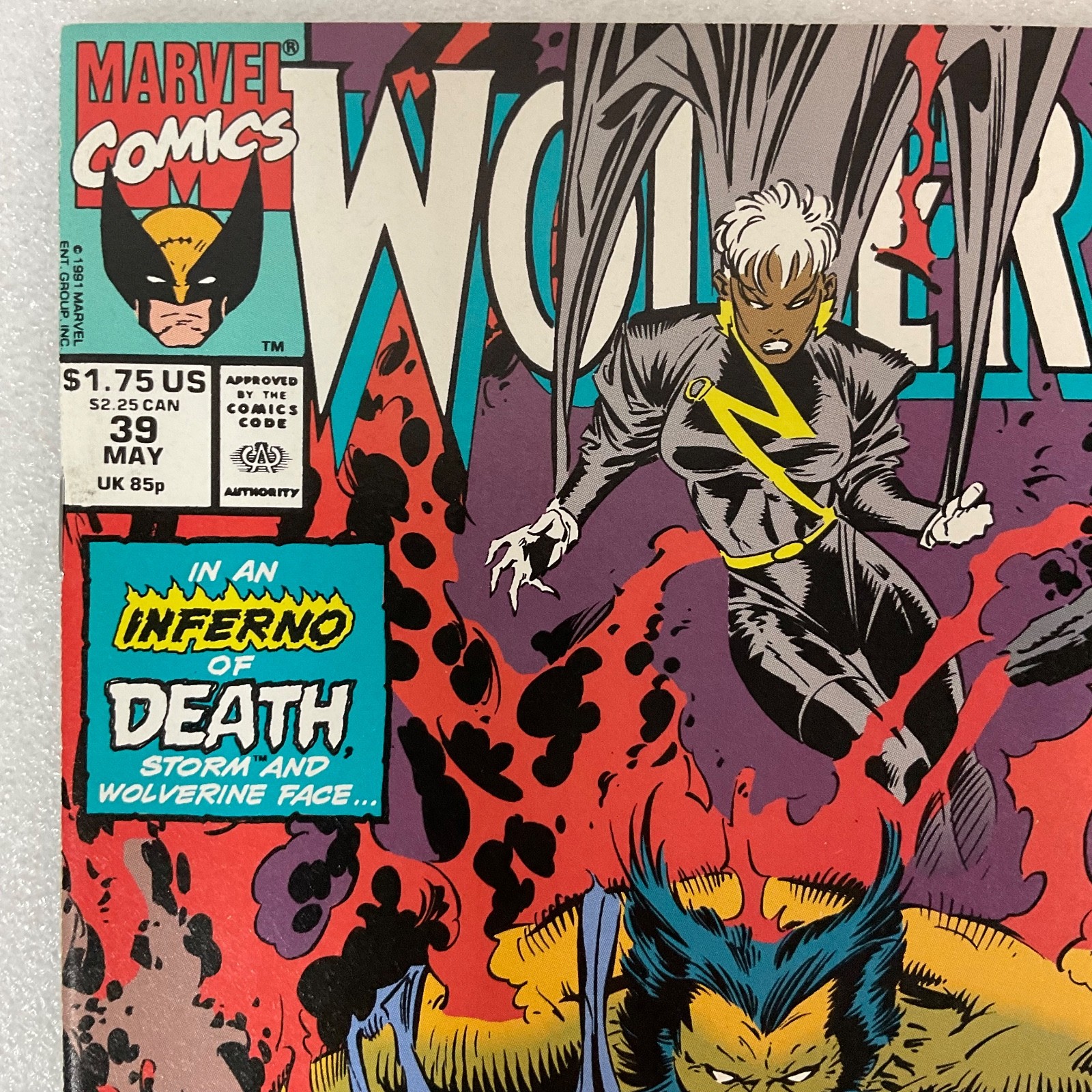 Wolverine #39 Marvel Comic May 1991 Storm & Elsie Dee Appearance 50 Years Cap - Image 5