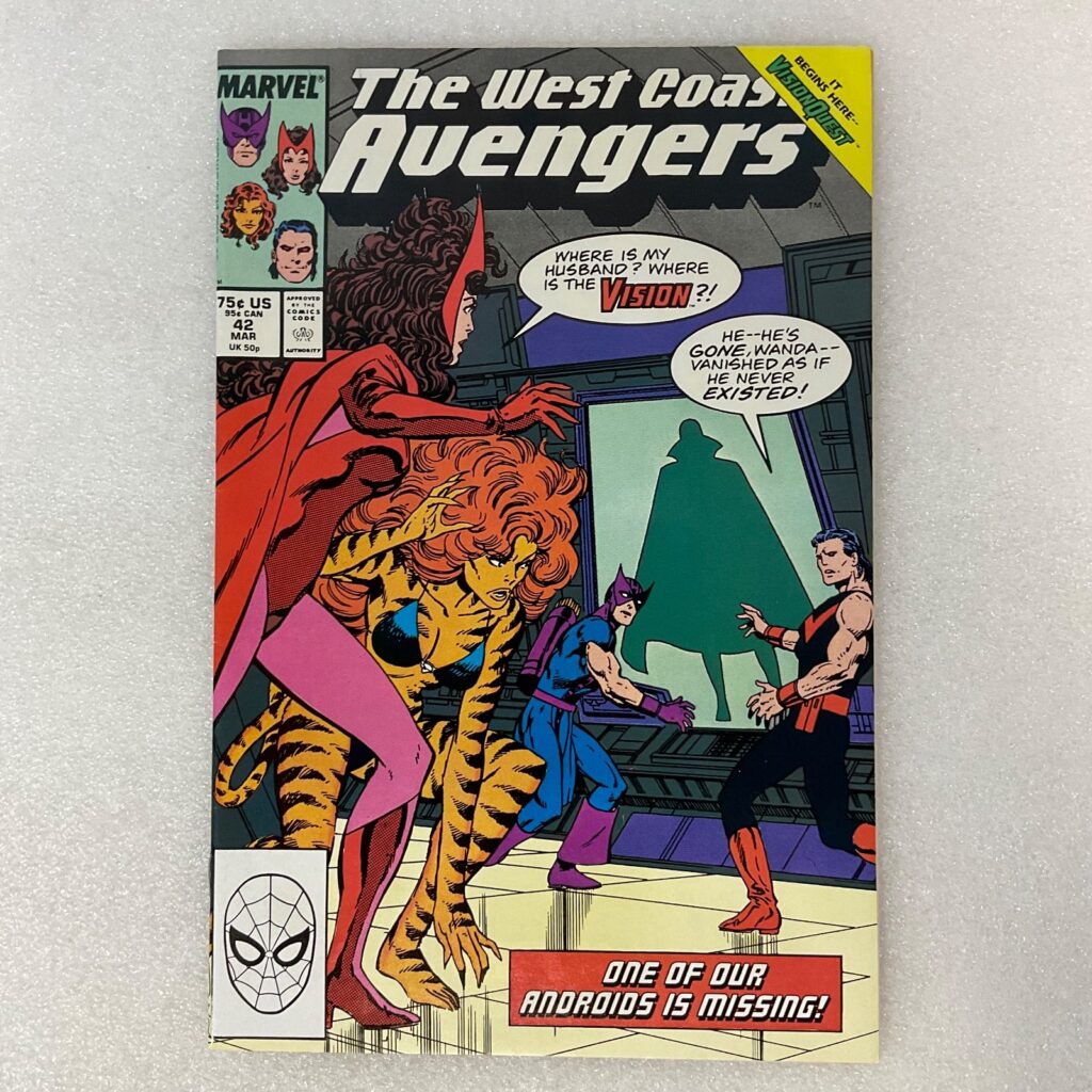 West Coast Avengers #42 Marvel Comic 1989 VisionQuest Scarlet Witch Story - Image 1