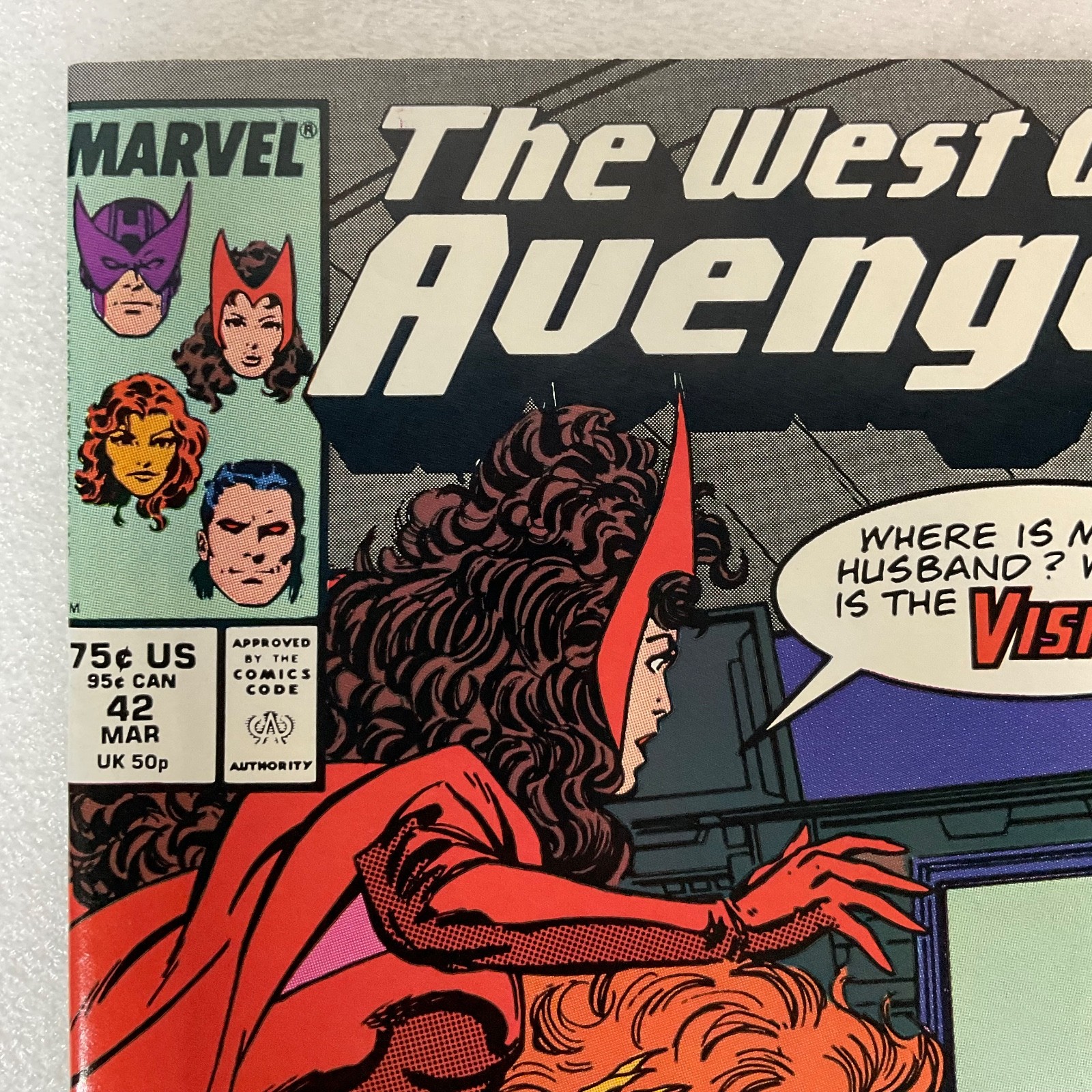West Coast Avengers #42 Marvel Comic 1989 VisionQuest Scarlet Witch Story - Image 6