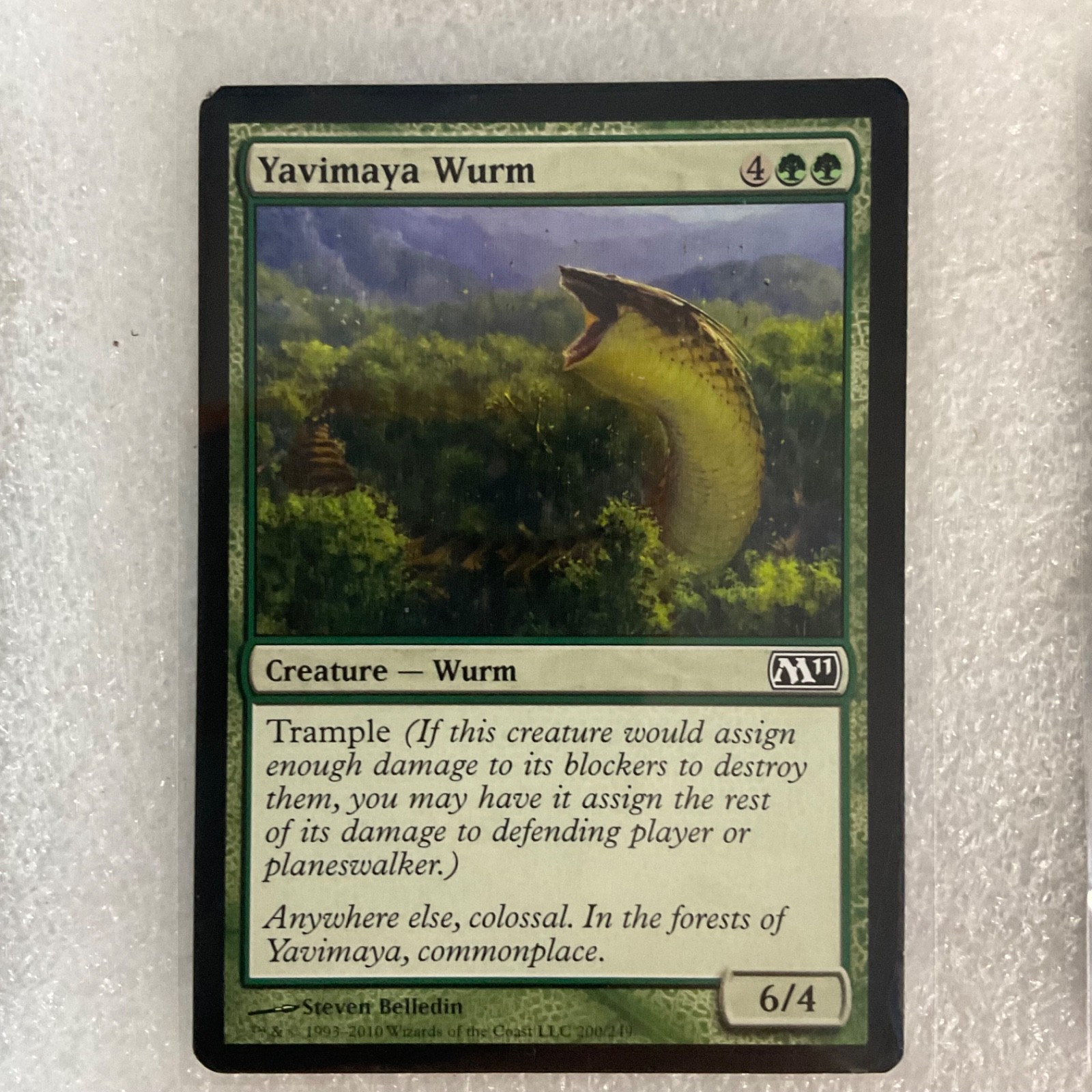 MTG 20 Card Green Lot Mixed Sets Yavimaya Wurm Yeva's Forcemage - Image 15