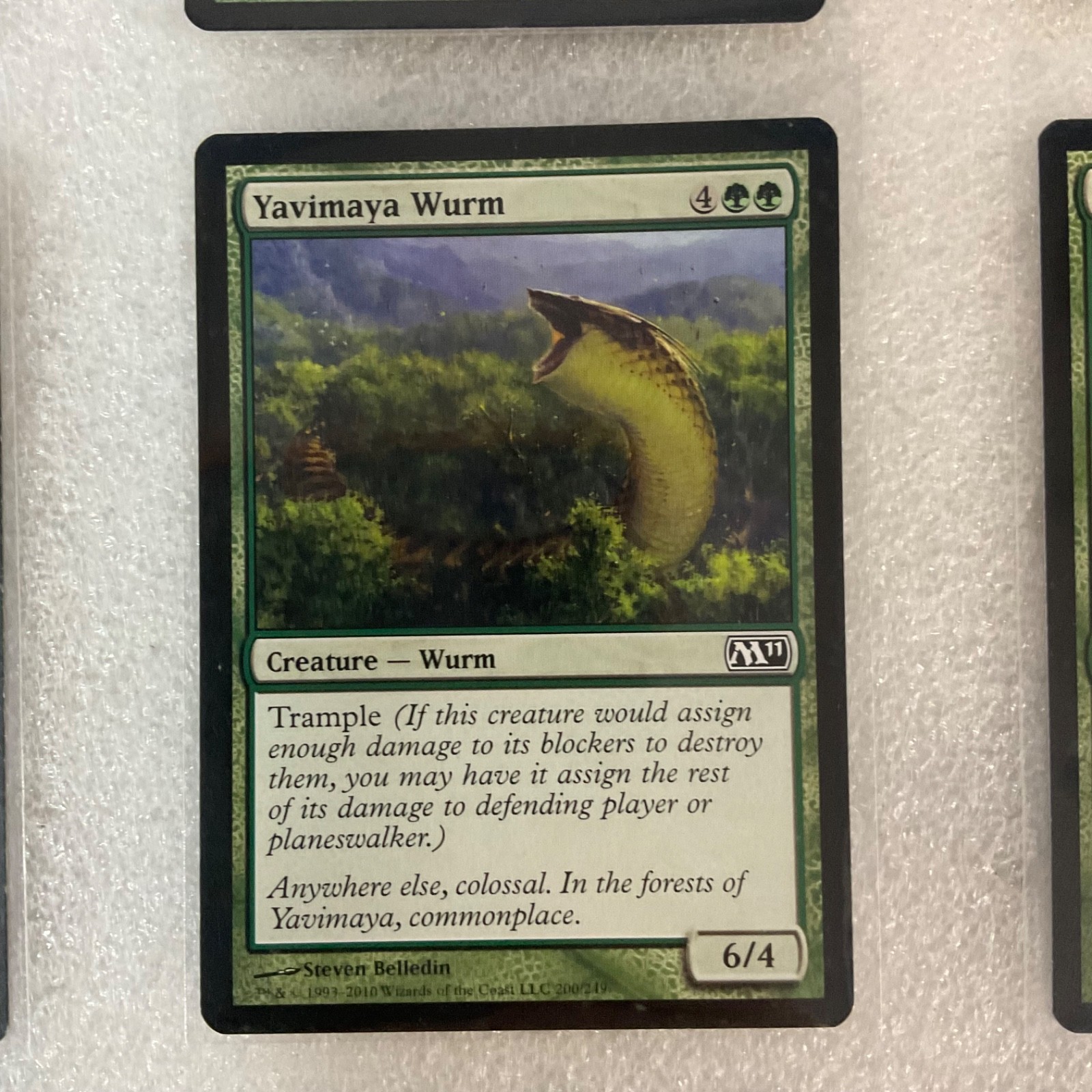 MTG 20 Card Green Lot Mixed Sets Yavimaya Wurm Yeva's Forcemage - Image 16