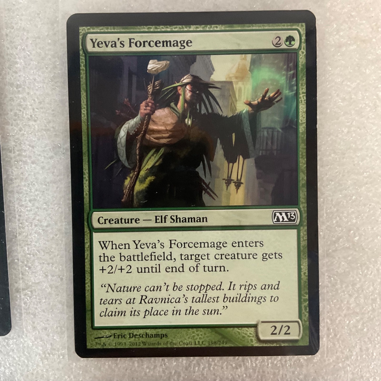 MTG 20 Card Green Lot Mixed Sets Yavimaya Wurm Yeva's Forcemage - Image 19