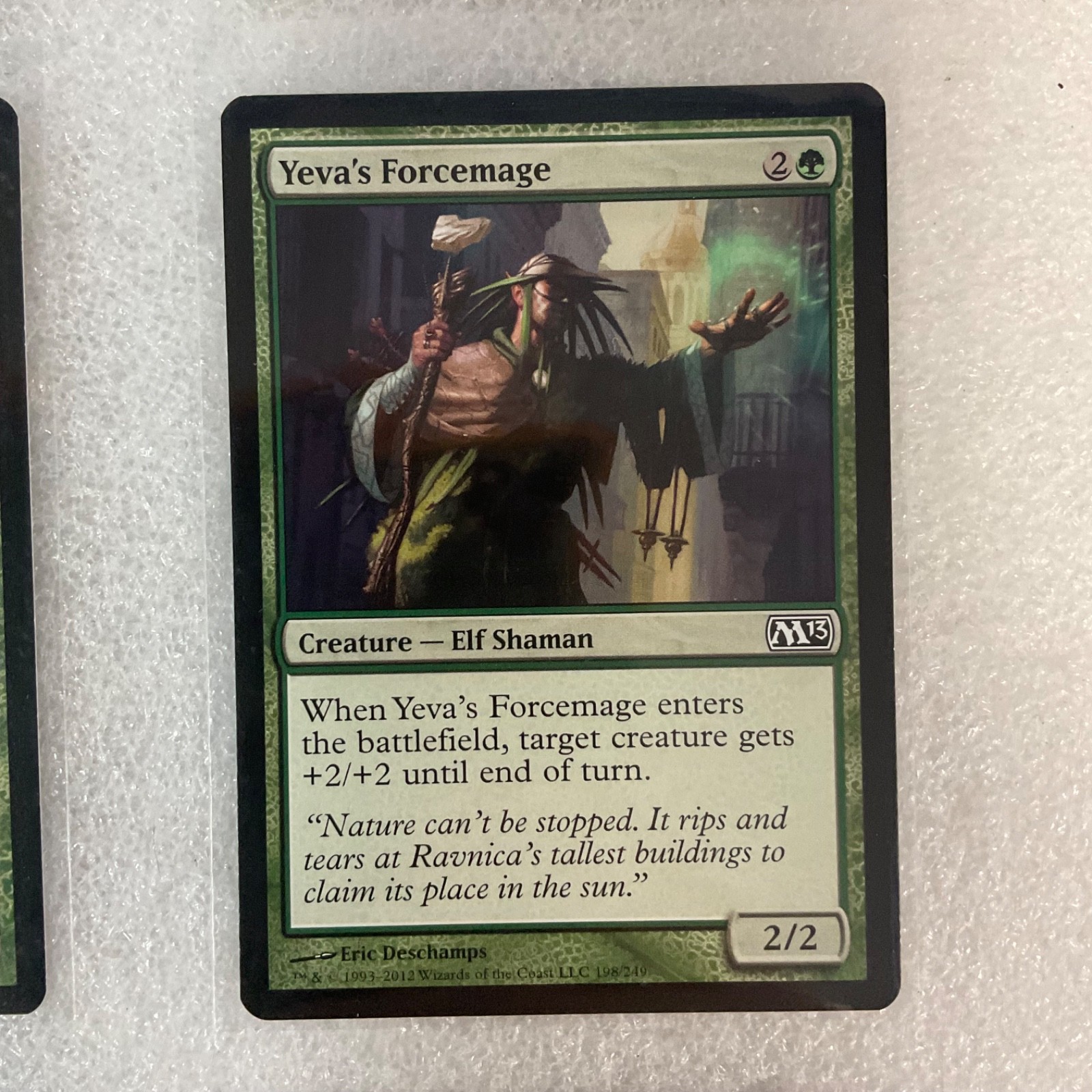 MTG 20 Card Green Lot Mixed Sets Yavimaya Wurm Yeva's Forcemage - Image 21