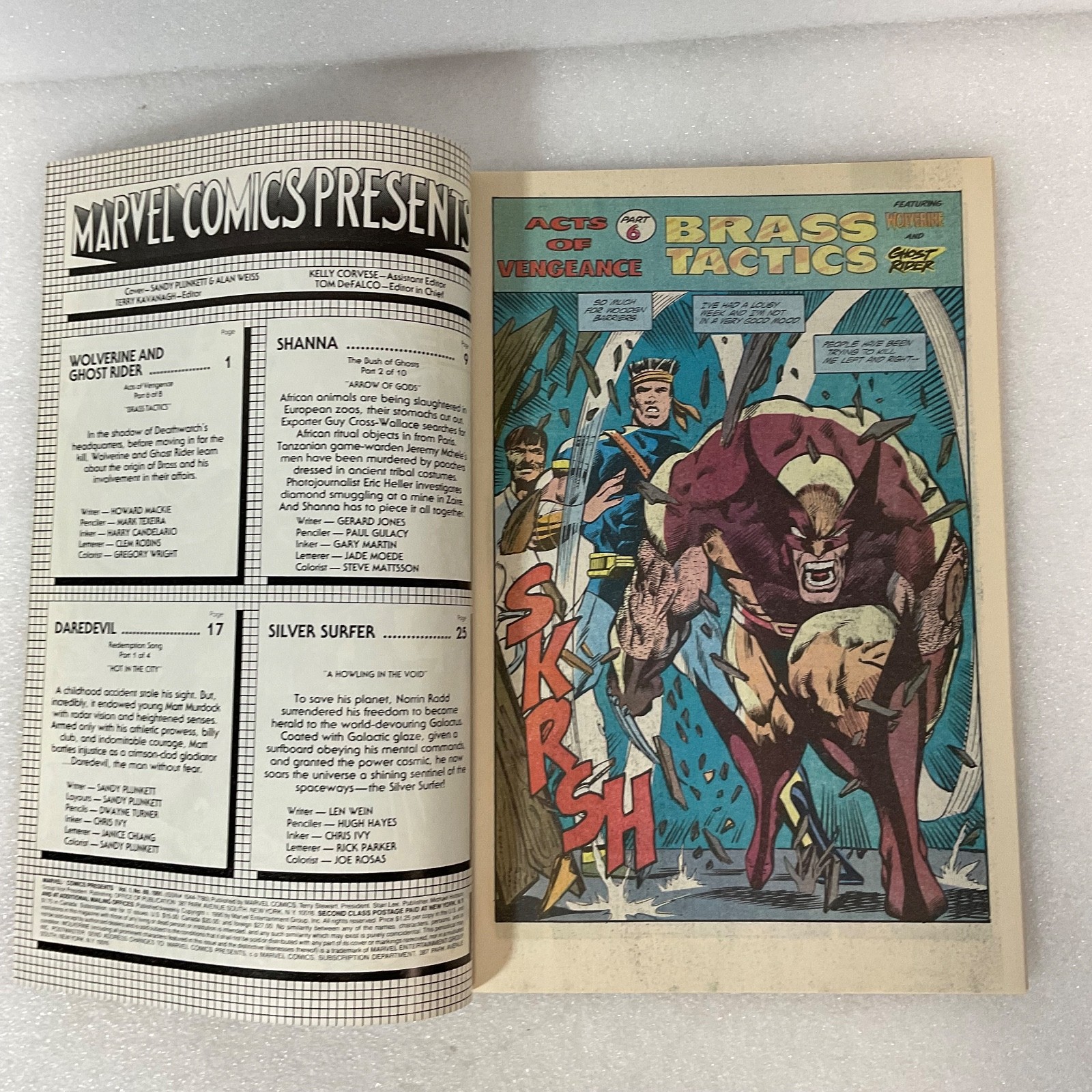 Marvel Comics Presents Wolverine Ghost Rider #69 1991 Streets of Fire Crossover - Image 3
