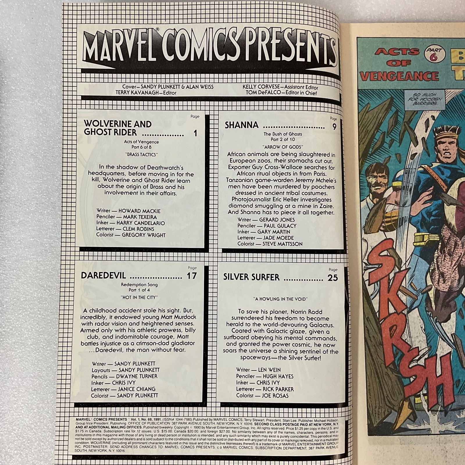Marvel Comics Presents Wolverine Ghost Rider #69 1991 Streets of Fire Crossover - Image 5
