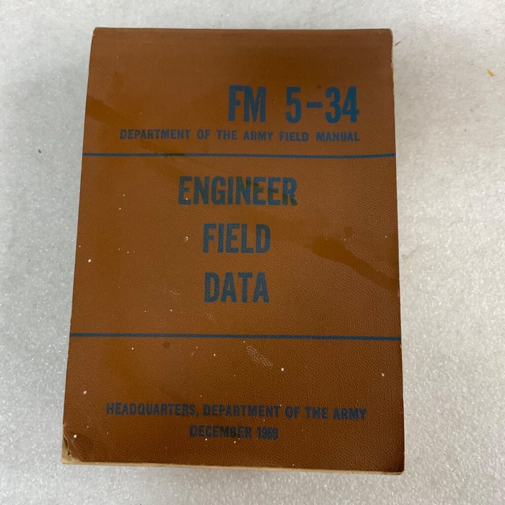 Department of the Army FM 5-34 Engineer Field Data 1969 Paperback - Image 1