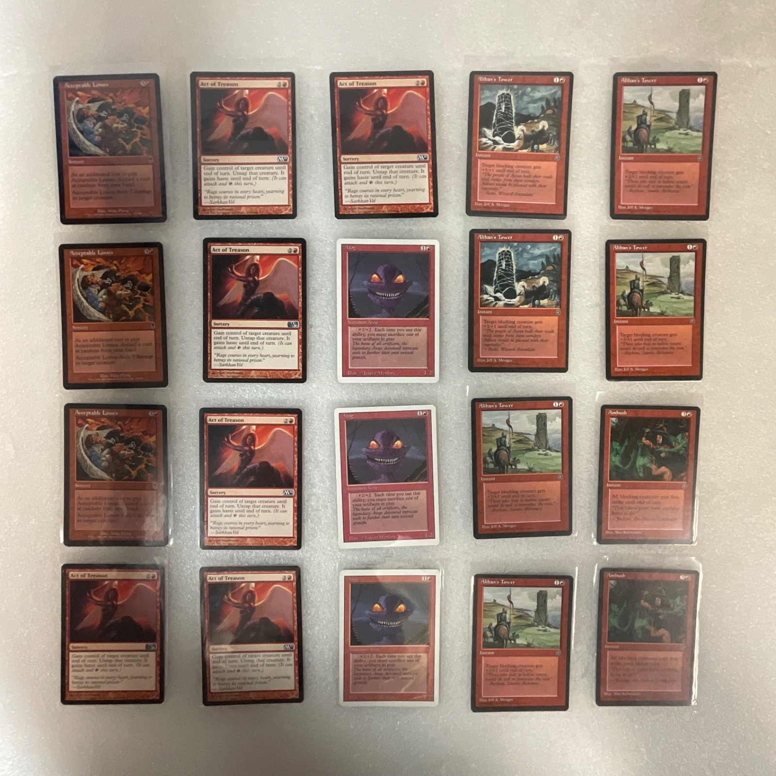 MTG 20 Card Red Lot Act of Treason Atog Homelands Odyssey Mixed - Image 1