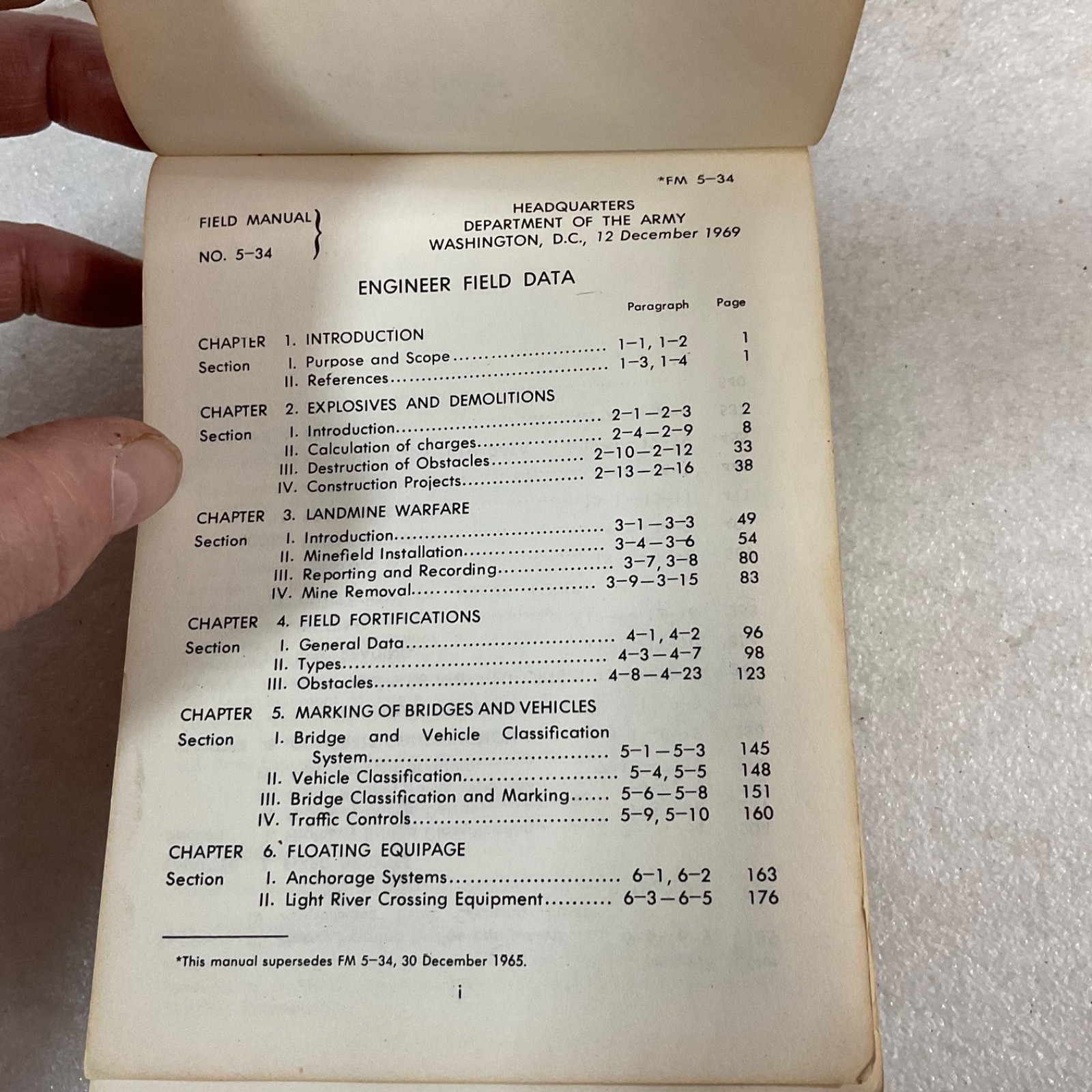 Department of the Army FM 5-34 Engineer Field Data 1969 Paperback - Image 8