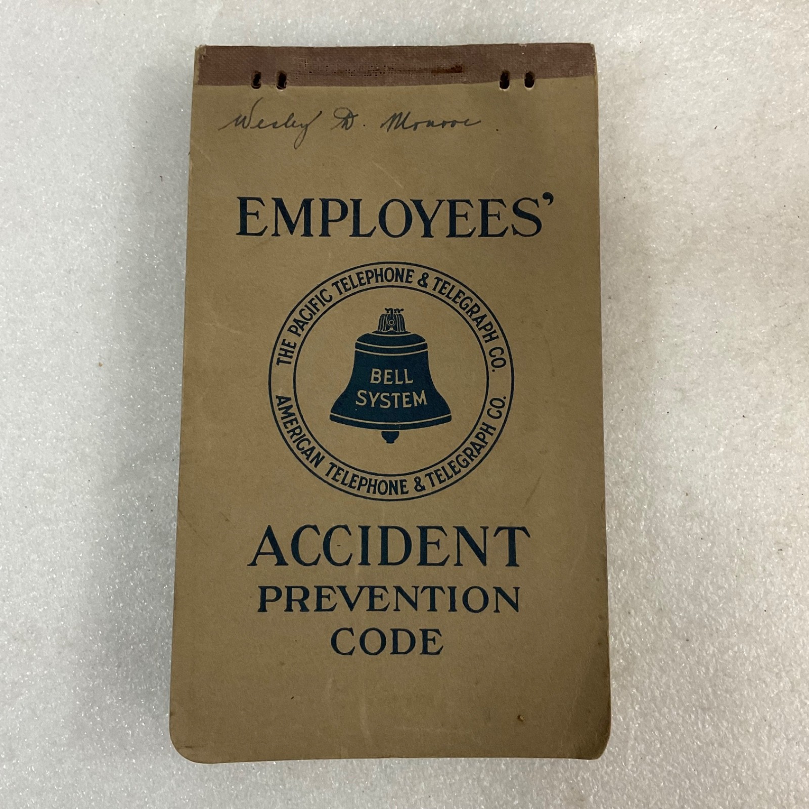 1929 Bell System Employees Accident Prevention Code Pacific Telephone 7 in - Image 1