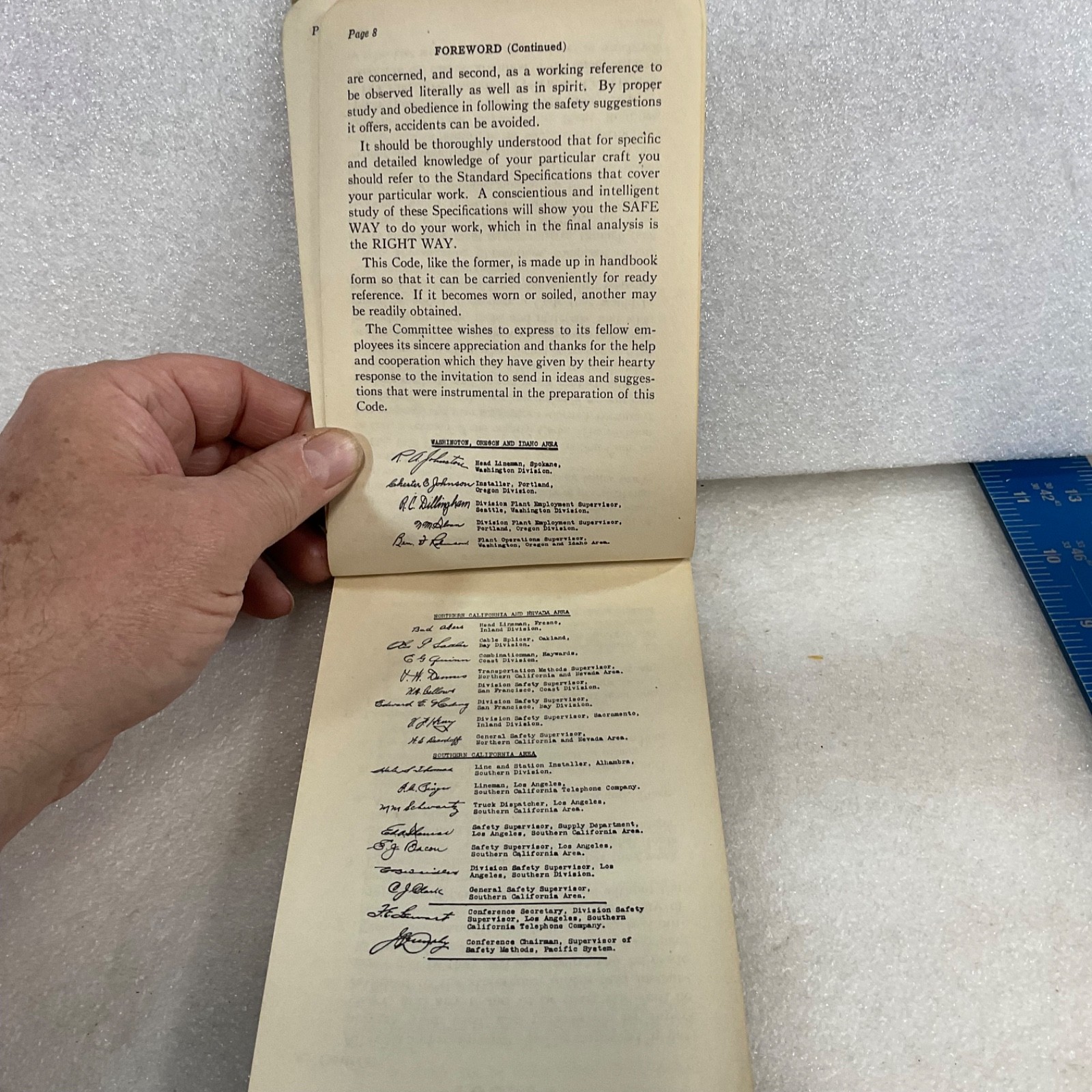 1929 Bell System Employees Accident Prevention Code Pacific Telephone 7 in - Image 11