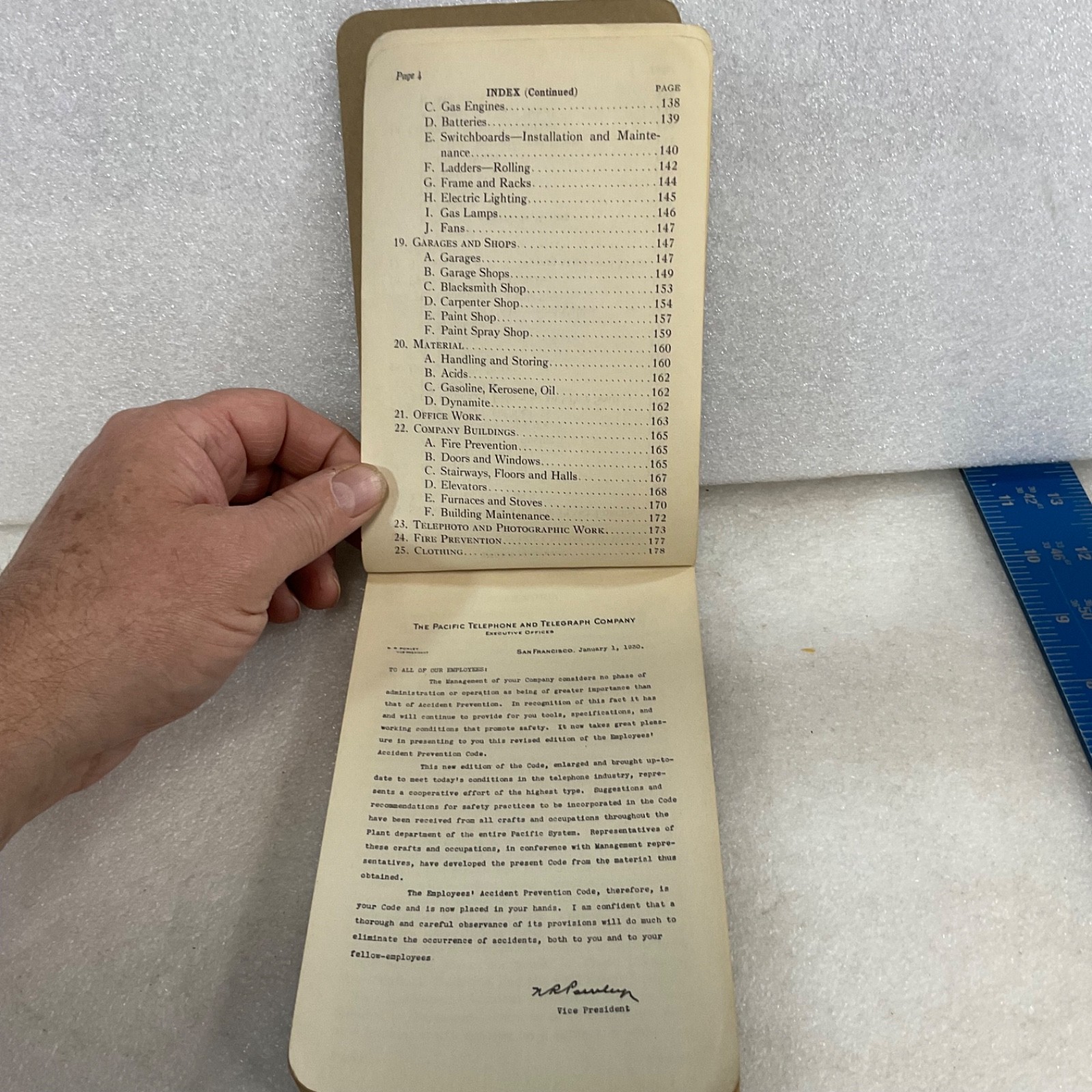 1929 Bell System Employees Accident Prevention Code Pacific Telephone 7 in - Image 9