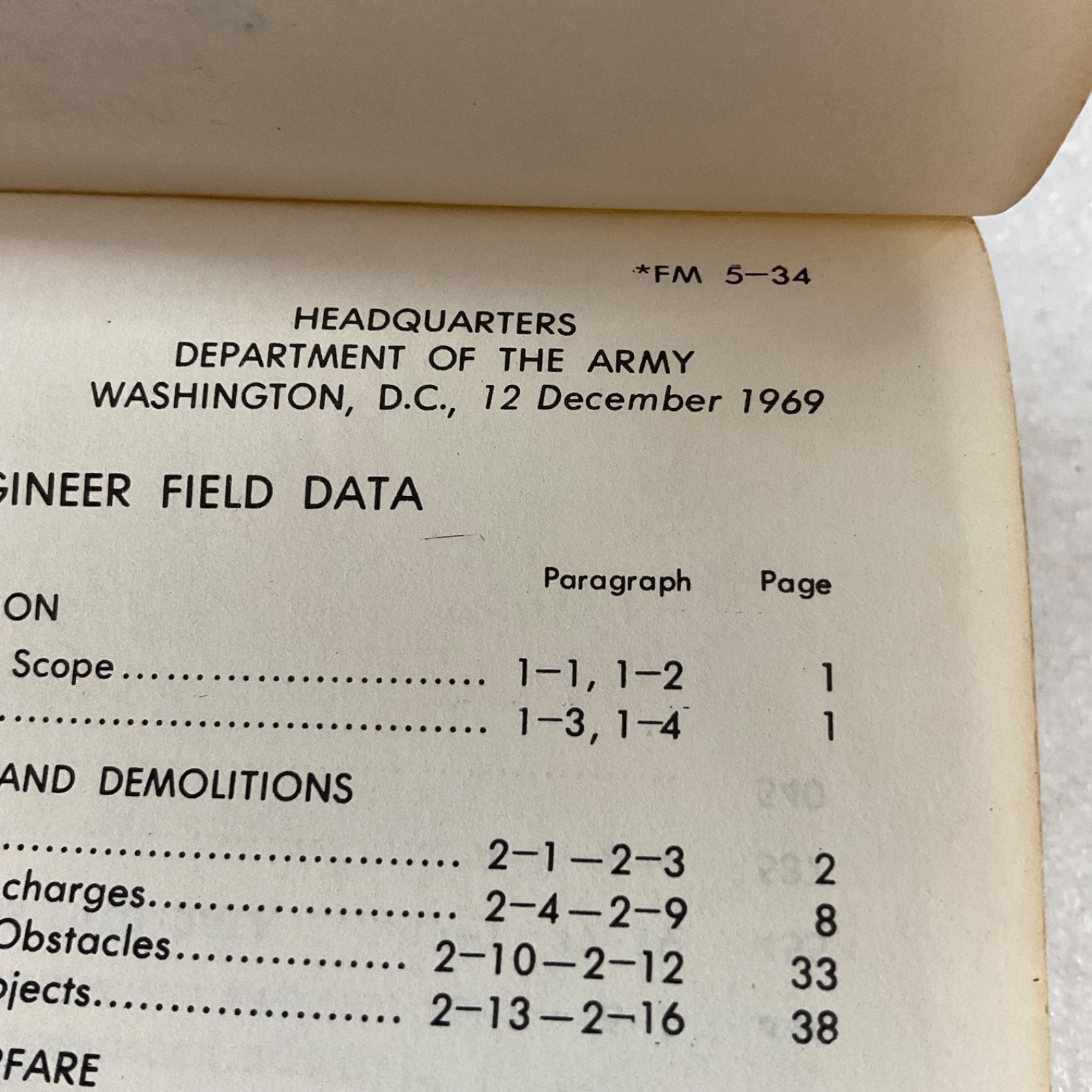 Department of the Army FM 5-34 Engineer Field Data 1969 Paperback - Image 9