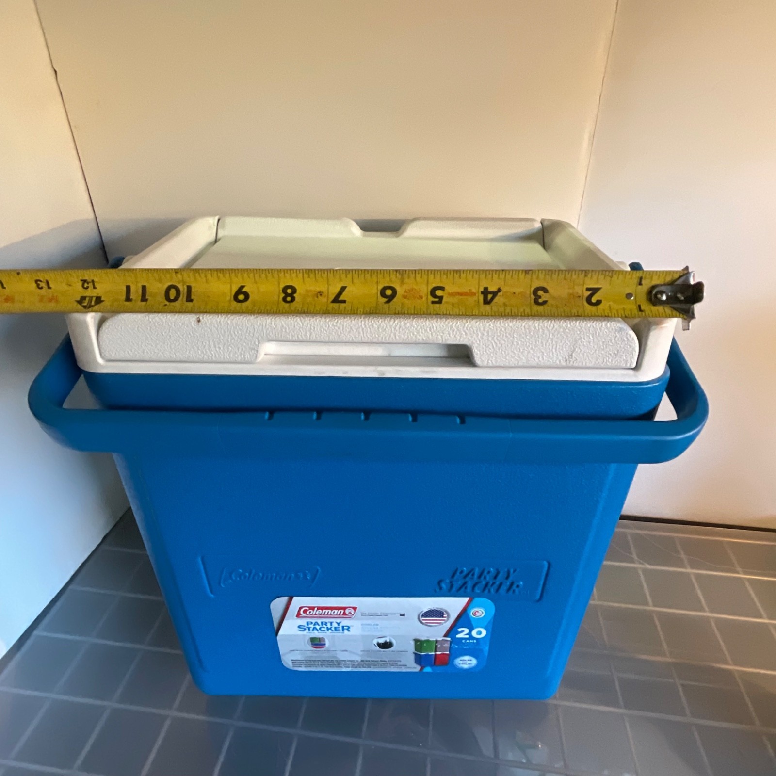 Coleman Party Stacker 20-Can Cooler Model 6224 Blue White 15 in - Image 11