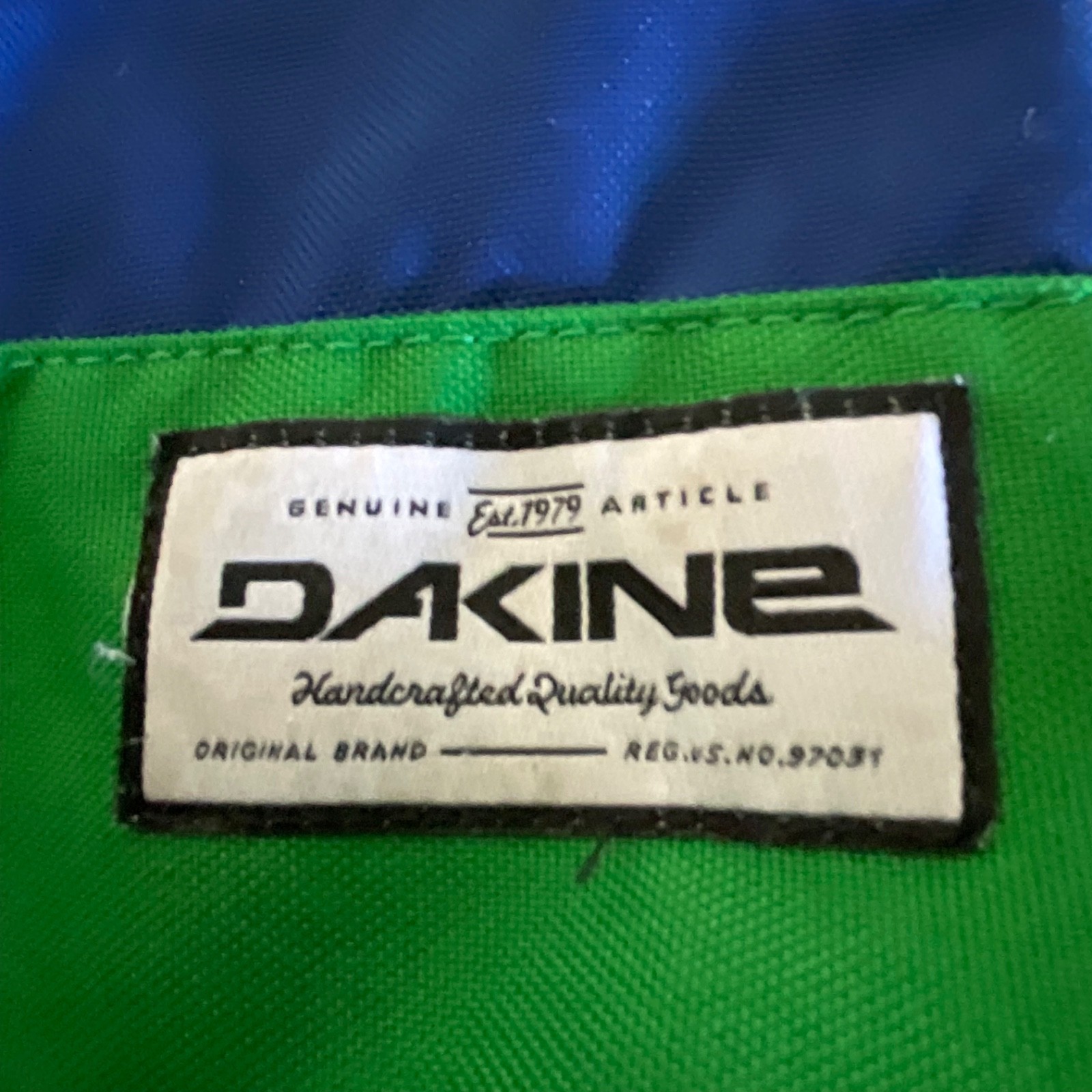 Dakine Backpack Blue Green Gray 17 in Padded Straps Front Pocket - Image 12