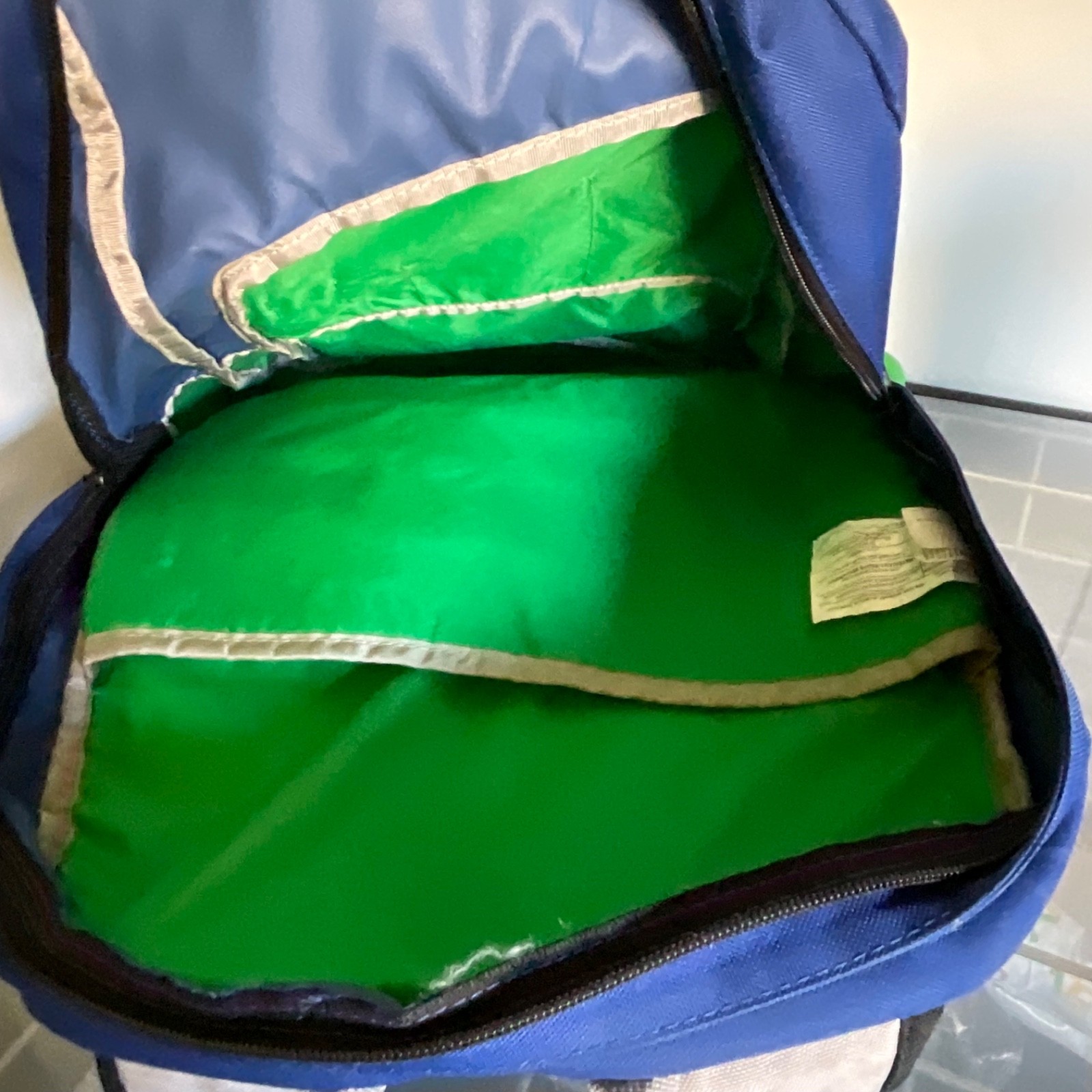 Dakine Backpack Blue Green Gray 17 in Padded Straps Front Pocket - Image 10
