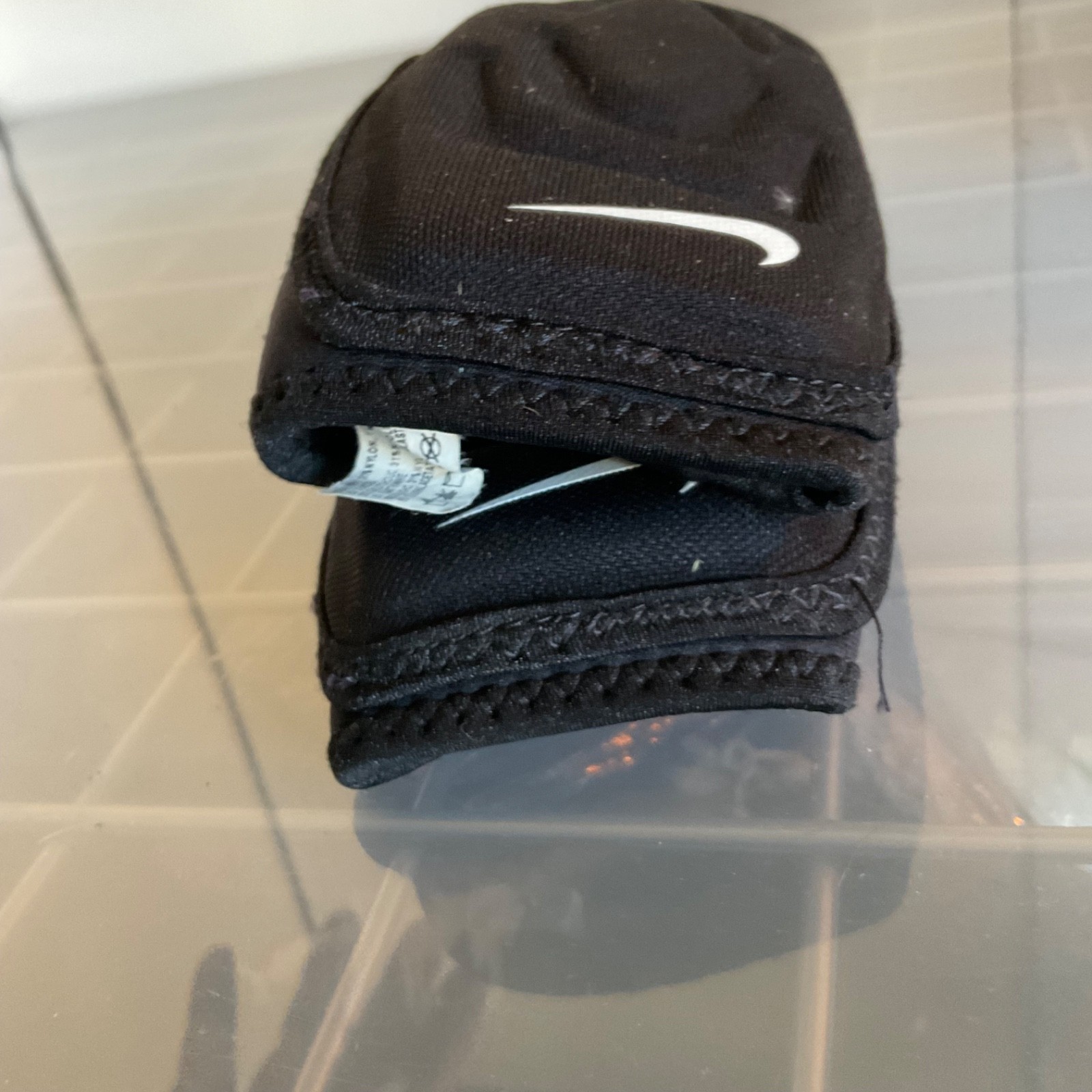 Nike Fit Dry Padded Wrist Forearm Guards Black Pair Adjustable - Image 10