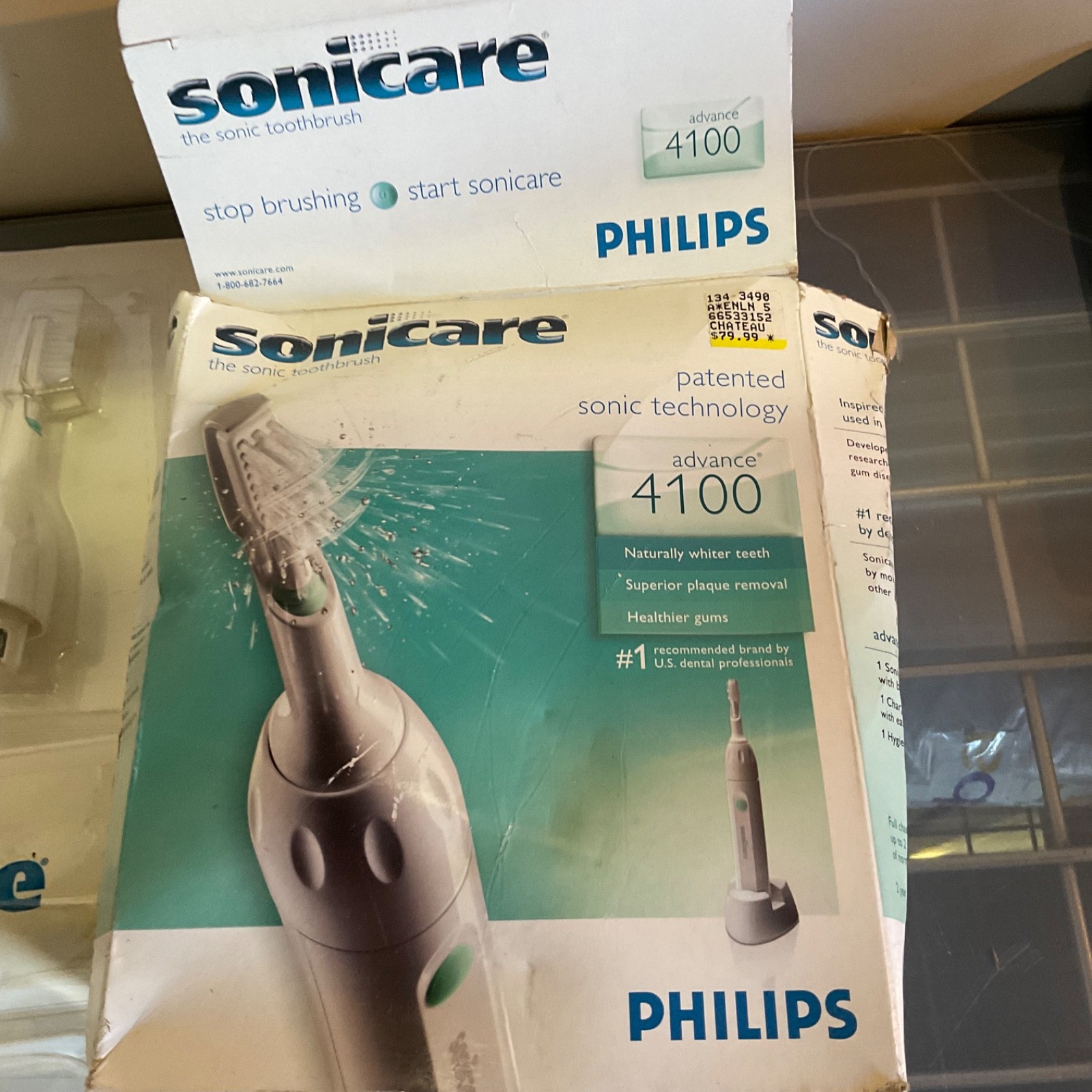 Philips Sonicare Advance 4100 HX4101 Toothbrush Unused Damaged Box - Image 3