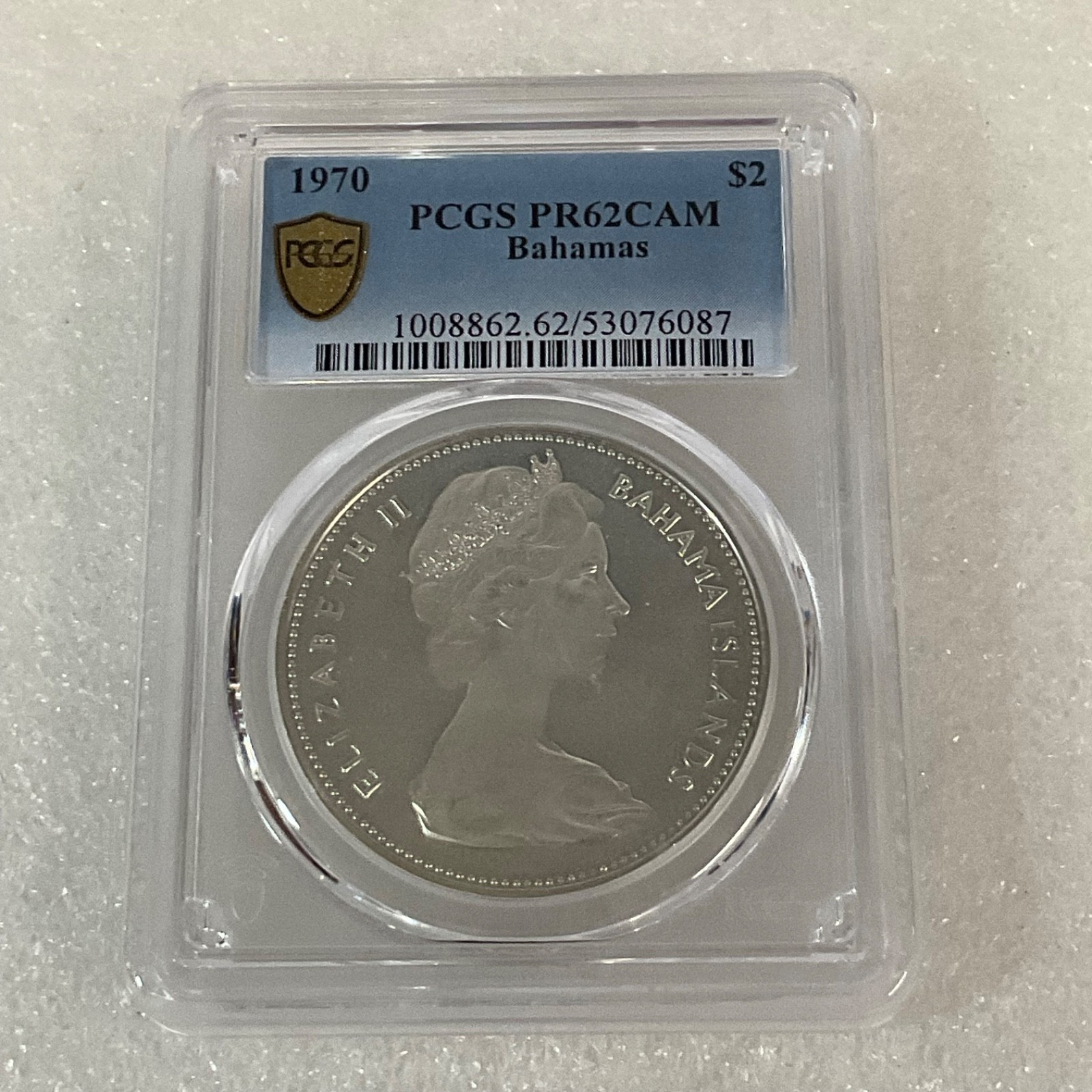 1970 $2 Bahamas Flamingos PCGS PR62CAM Cert#53076087 - Image 6