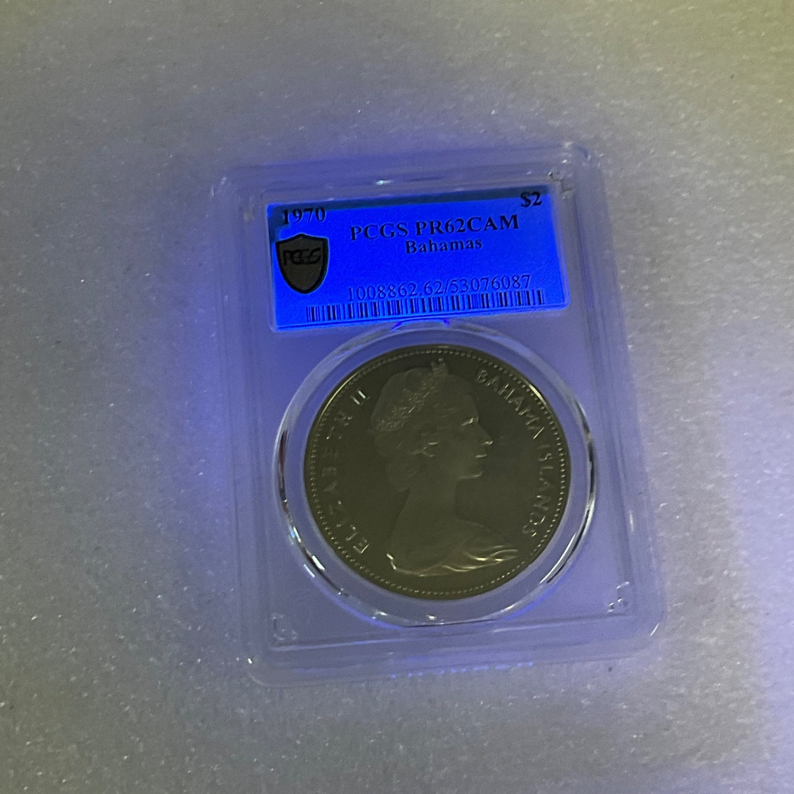 1970 $2 Bahamas Flamingos PCGS PR62CAM Cert#53076087 - Image 16