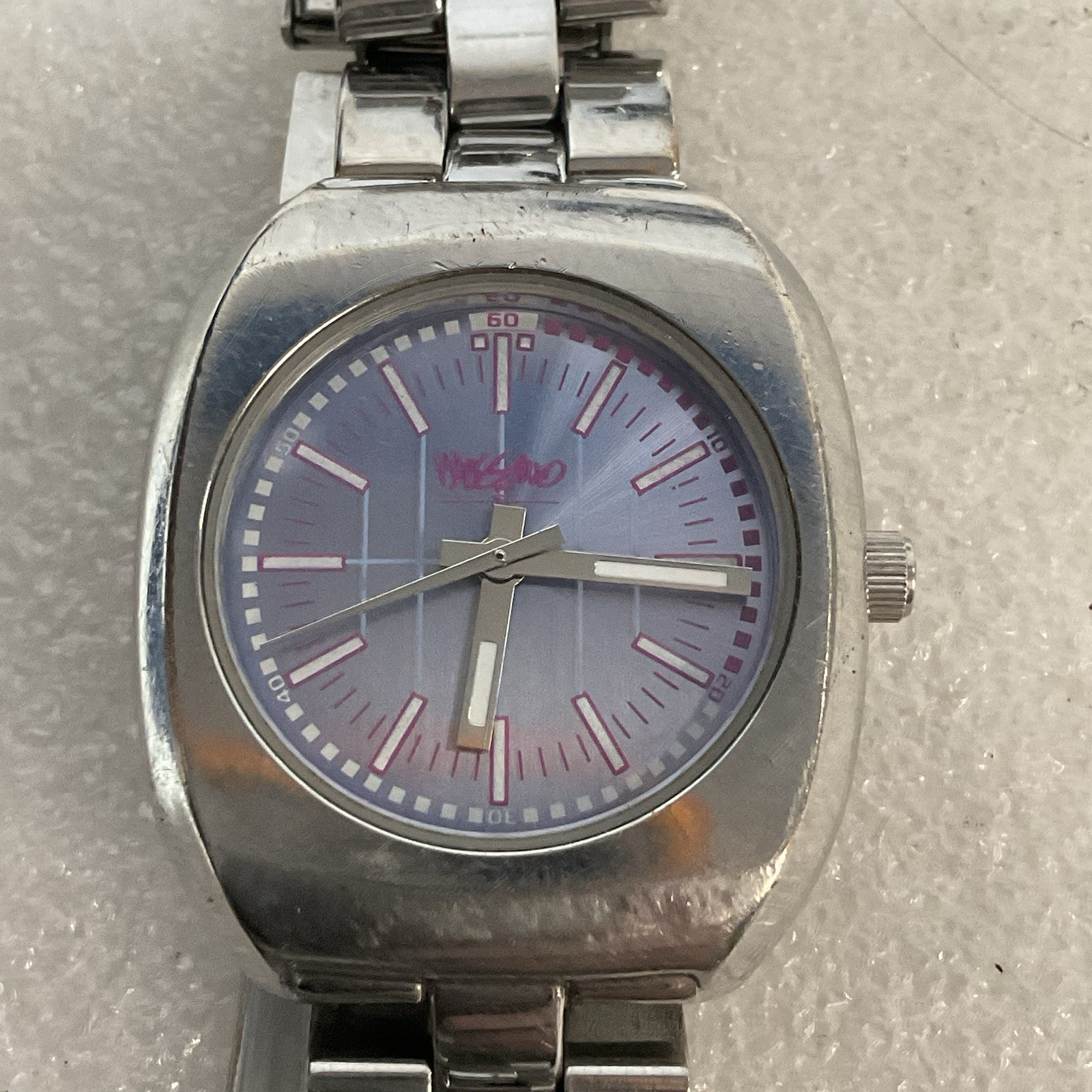 Mossimo Lavender Face Silver Color Stainless Watch - Image 1