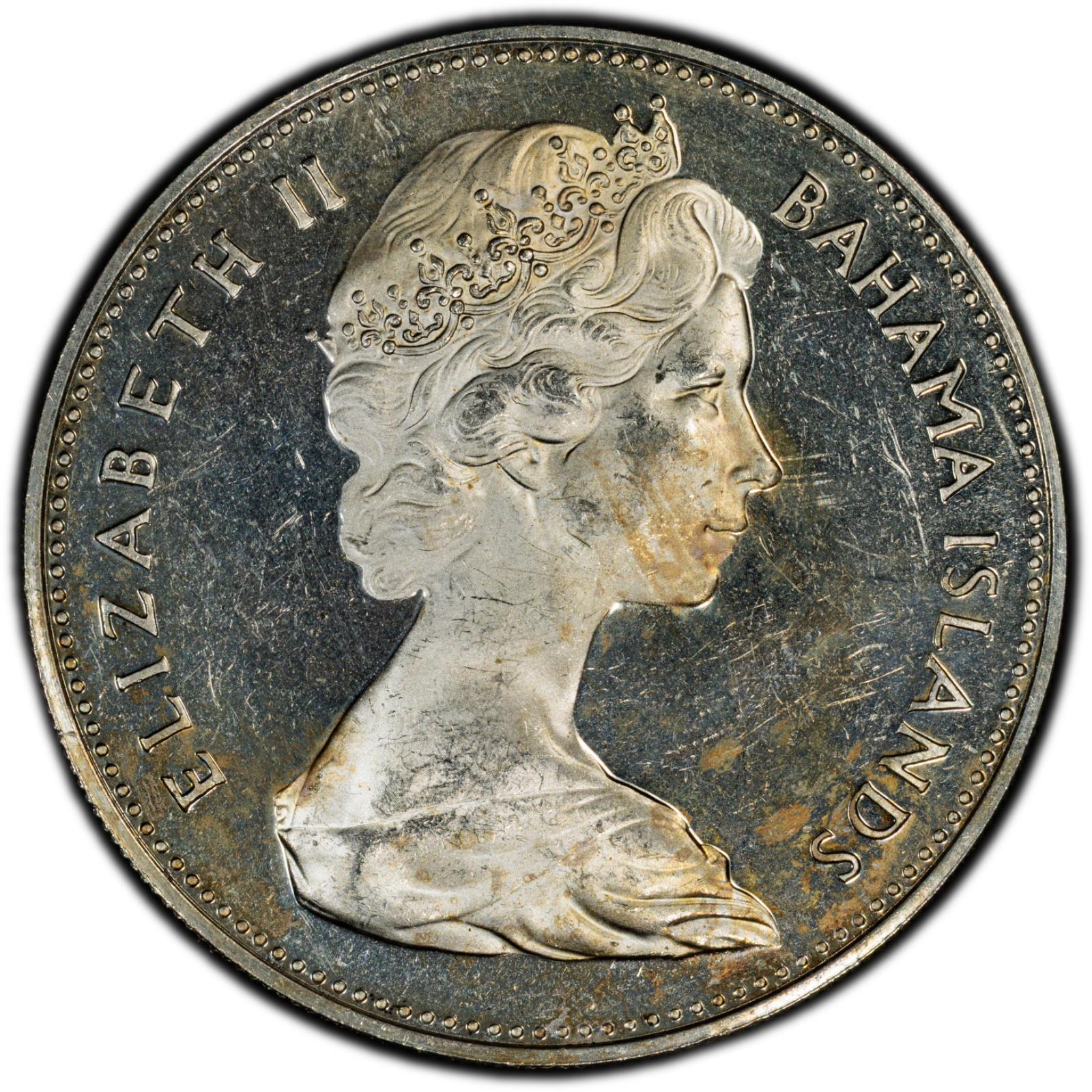1970 $2 Bahamas Flamingos PCGS PR64CAM Toned Cert#53076088 - Image 2