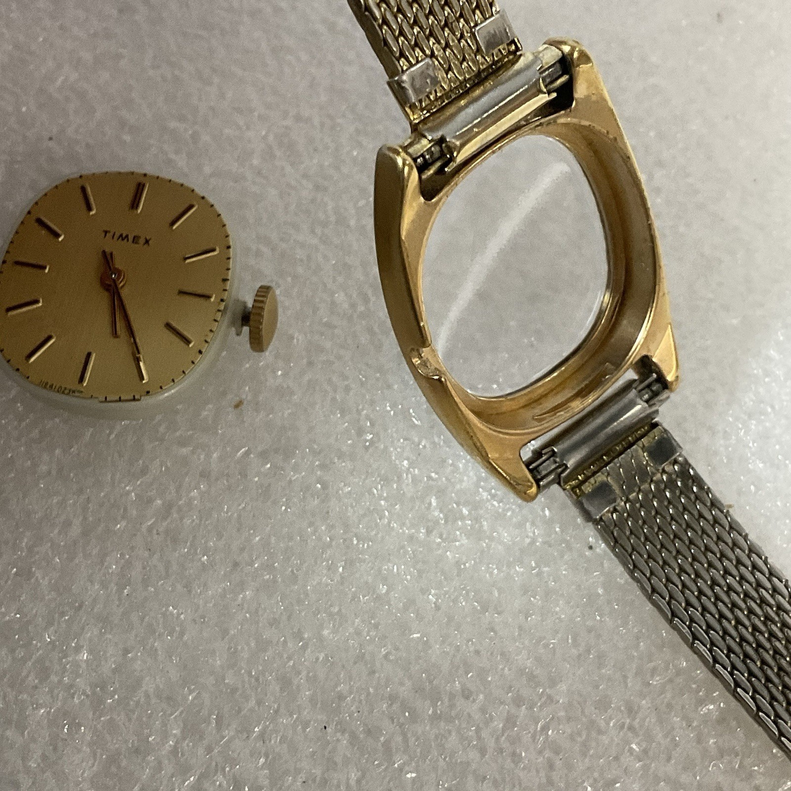 VTG Timex Mechphanic Wind Up Watch For Parts Not Working Great Britain - Image 7
