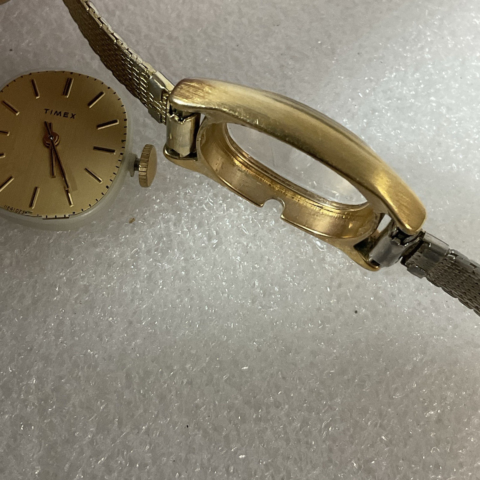 VTG Timex Mechphanic Wind Up Watch For Parts Not Working Great Britain - Image 9