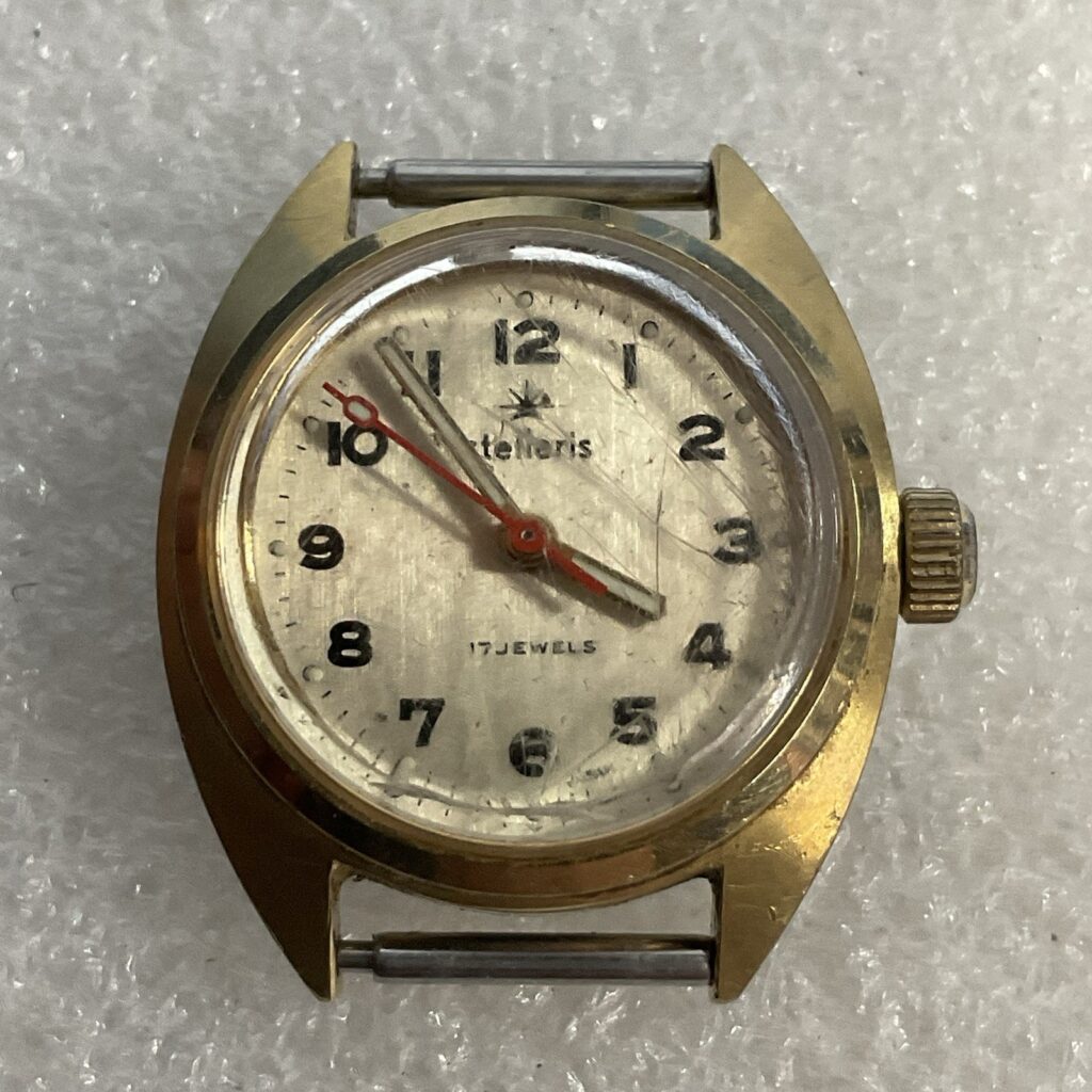 Stellaris 17 Jewels Japan Watch No Band Untested For Parts Not Working - Image 1