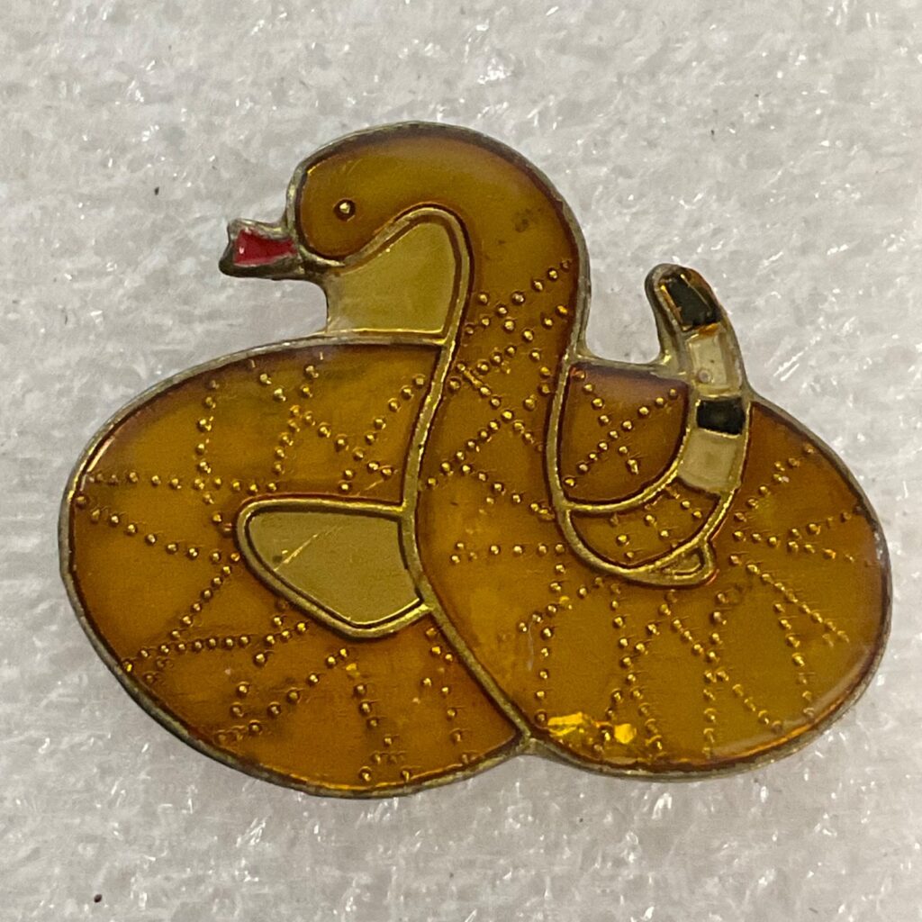 Vintage Multicolor Snake Lapel Pin Gold Tone Cloisonné Style 1in 1.82g Enamel - Image 1