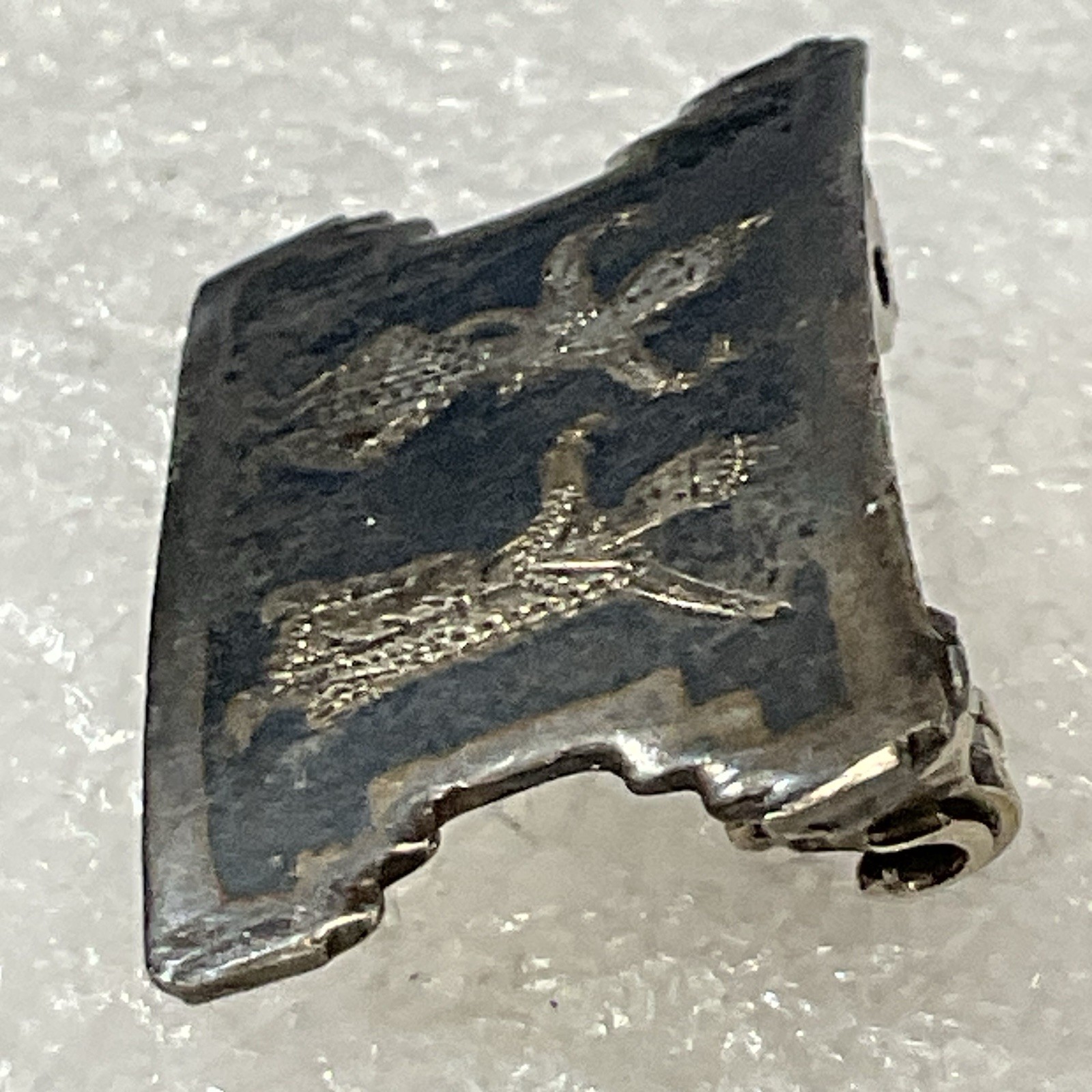 VTG Traditional Thai Dancer Silver Toned Decorative Pin Pinback - Image 4