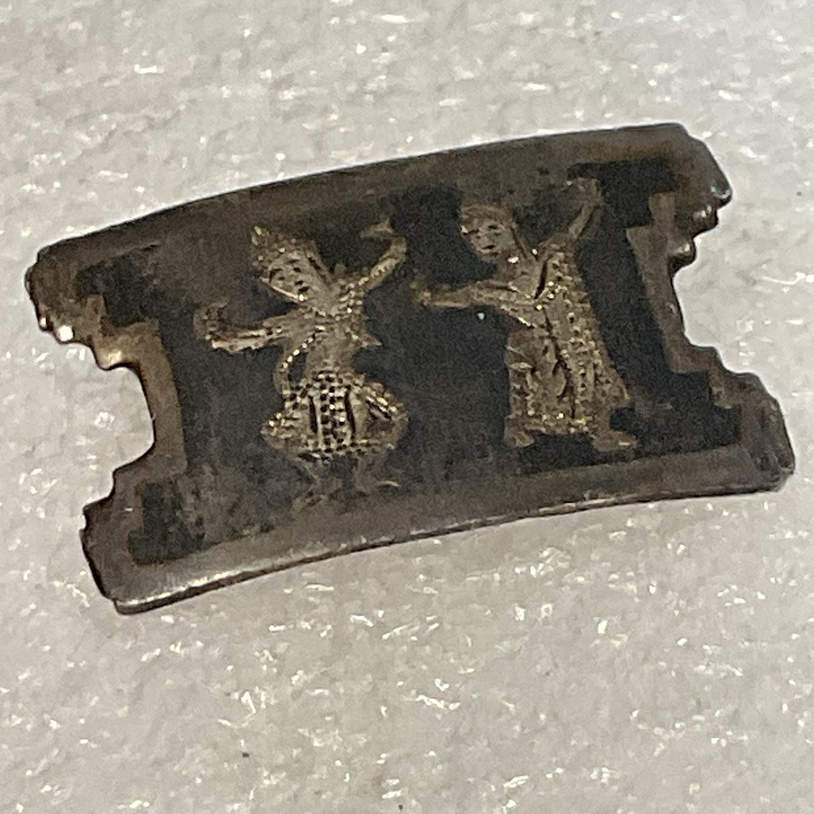 VTG Traditional Thai Dancer Silver Toned Decorative Pin Pinback - Image 5