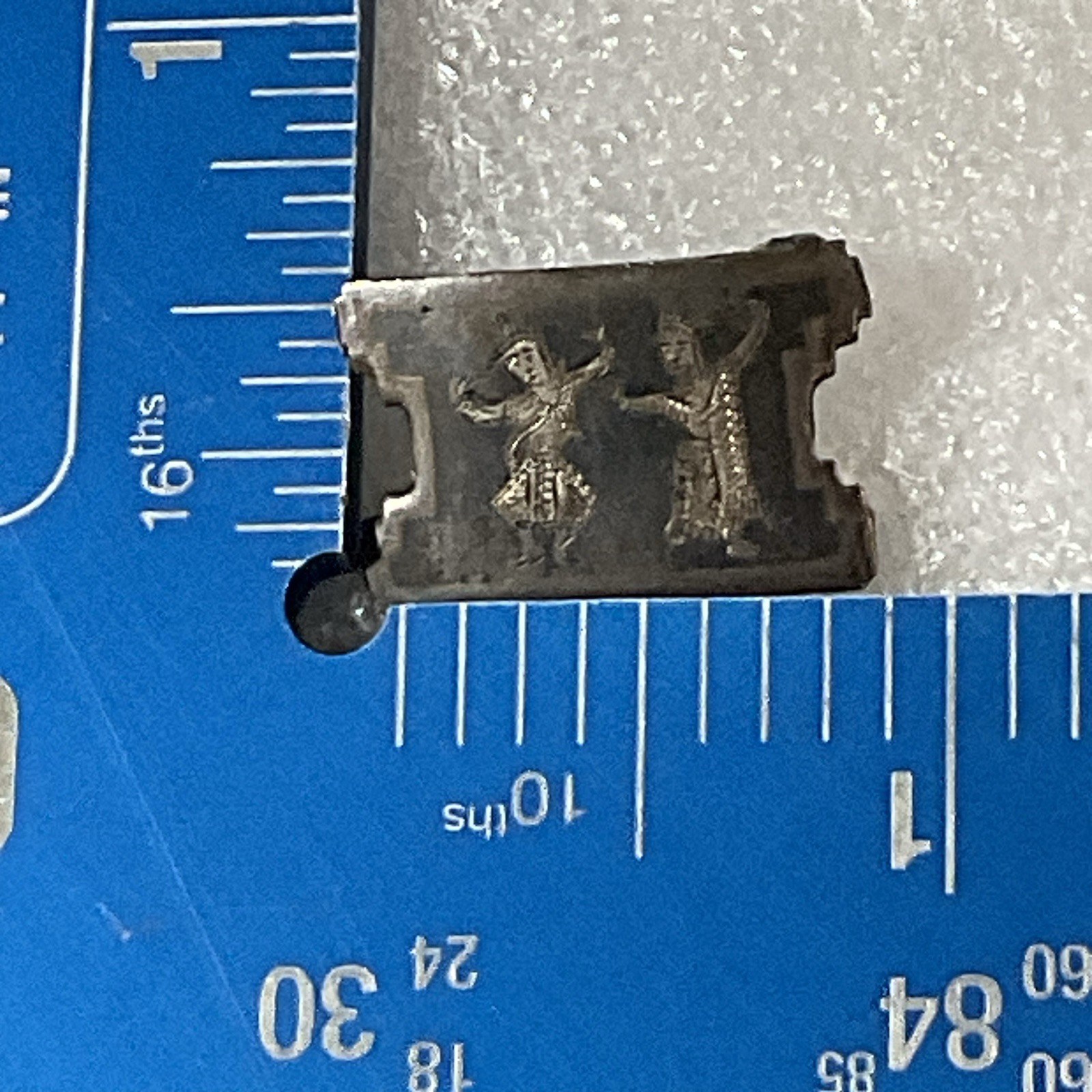 VTG Traditional Thai Dancer Silver Toned Decorative Pin Pinback - Image 8