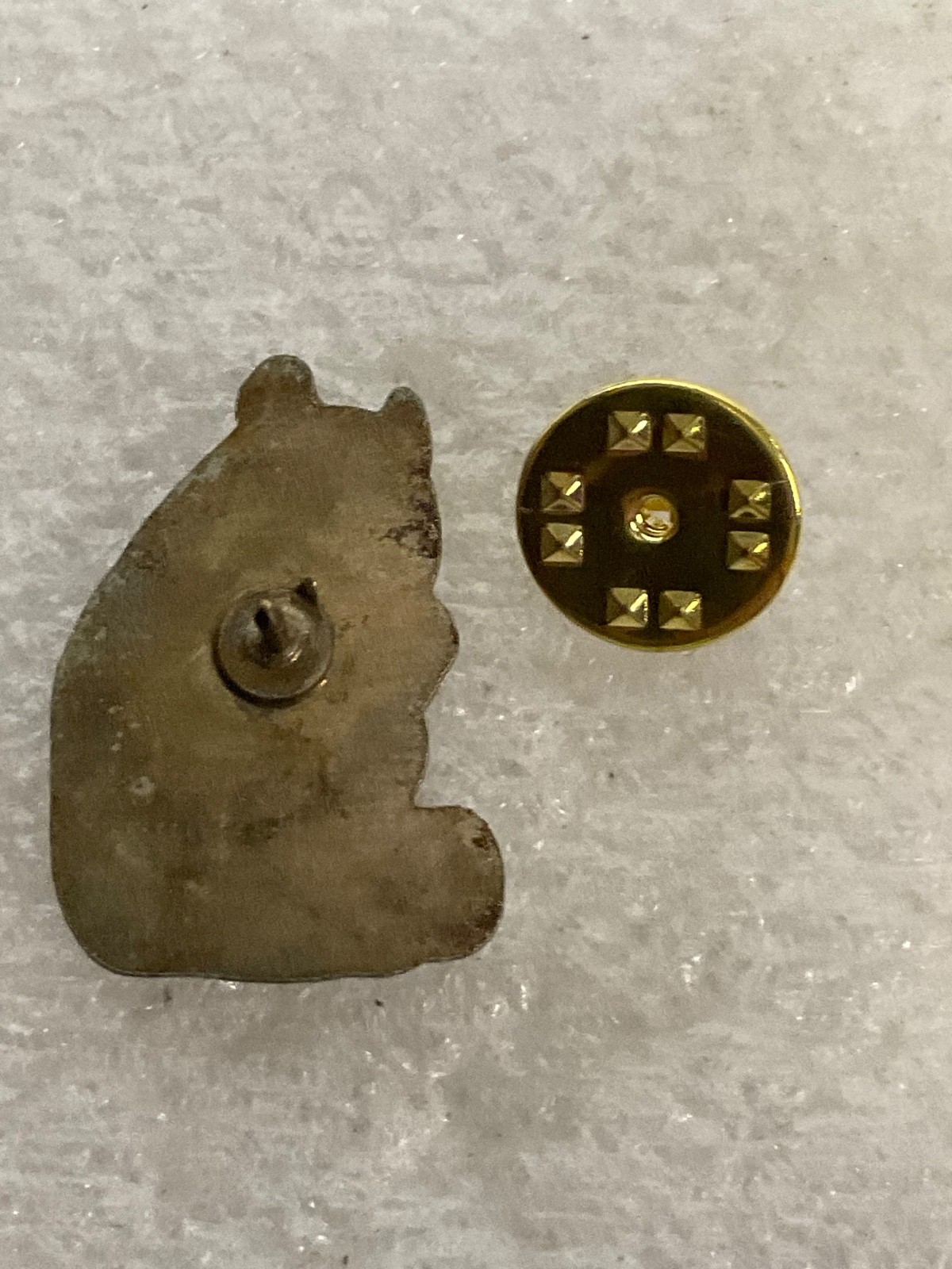 Vintage Panda Lapel Pin 1in Gold & Black Enamel Sitting Bear Design 3.14g Cute - Image 4