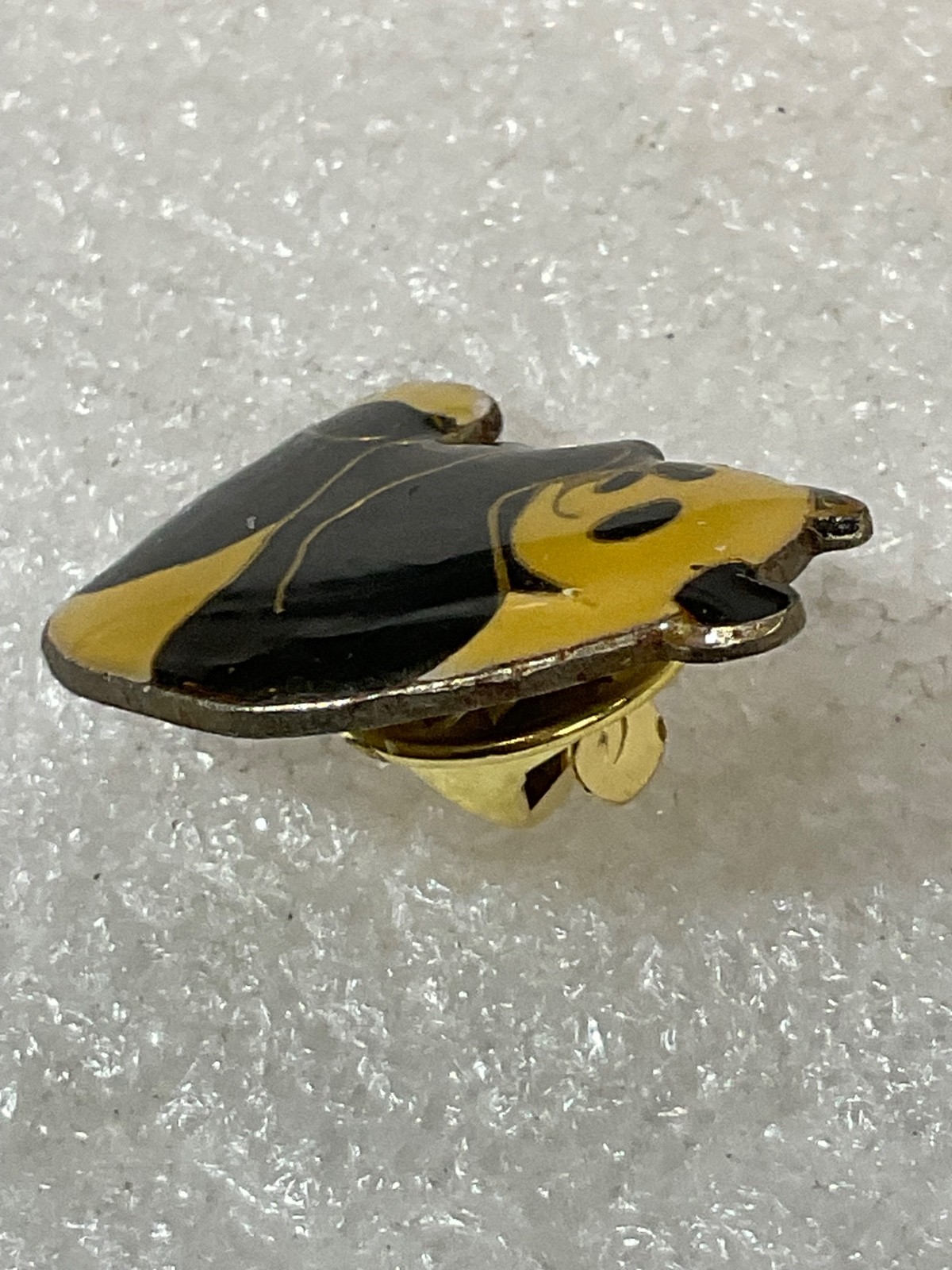 Vintage Panda Lapel Pin 1in Gold & Black Enamel Sitting Bear Design 3.14g Cute - Image 6