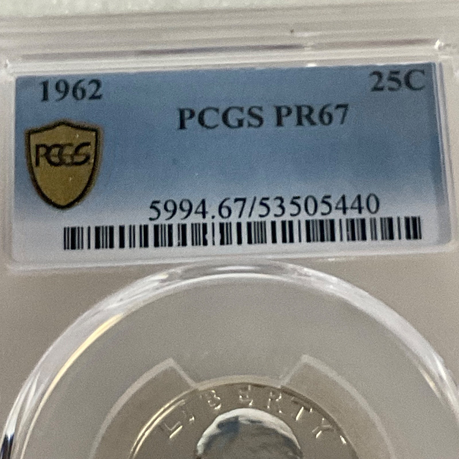 1962 25C United States Washington Quarter PCGS PR67 Cert#53505440 - Image 11