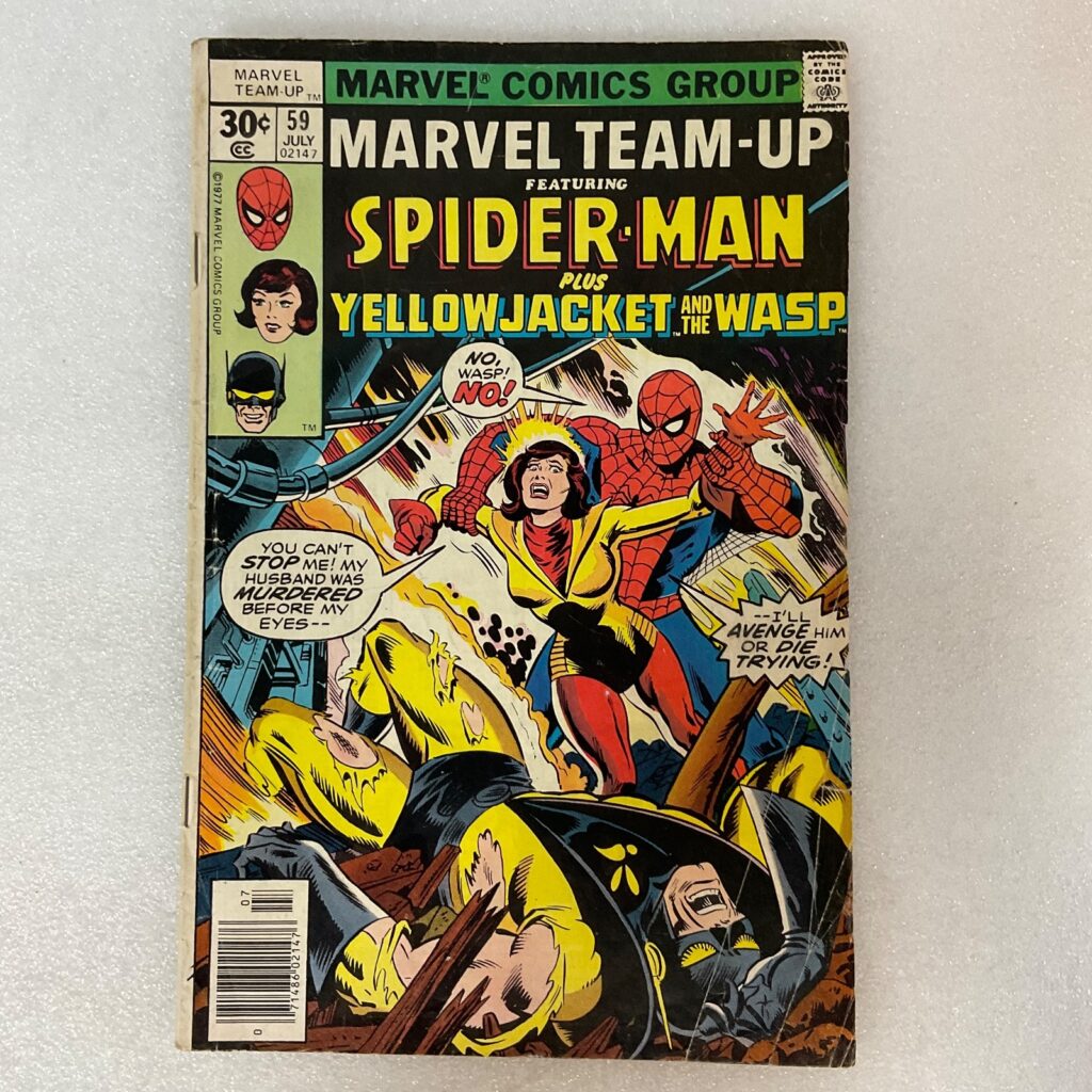 Marvel Team-Up #59 1977 Spider-Man Yellowjacket Wasp Bronze Age Comic - Image 1