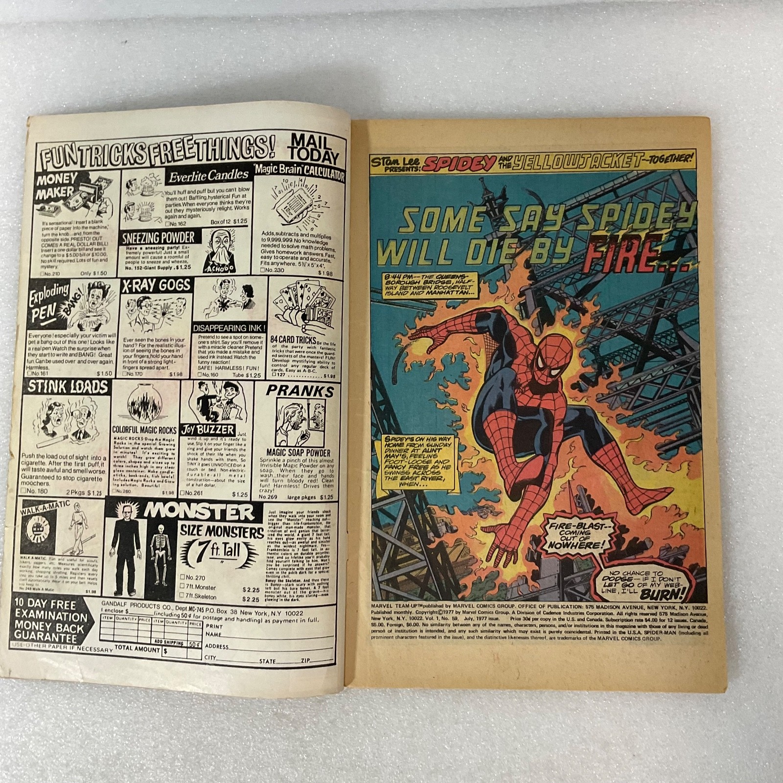 Marvel Team-Up #59 1977 Spider-Man Yellowjacket Wasp Bronze Age Comic - Image 3