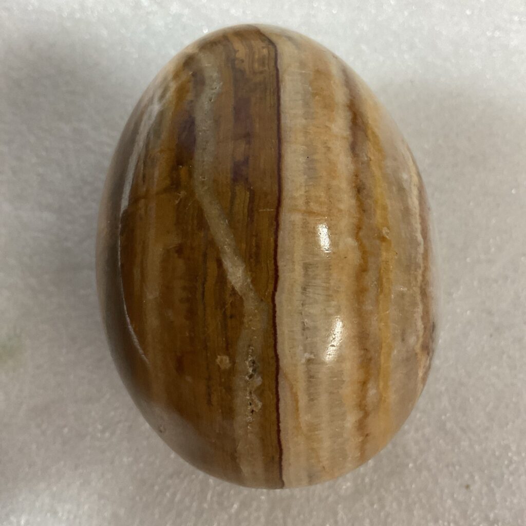 Polished Stone 3” Egg Decoration Paperweight - Image 1