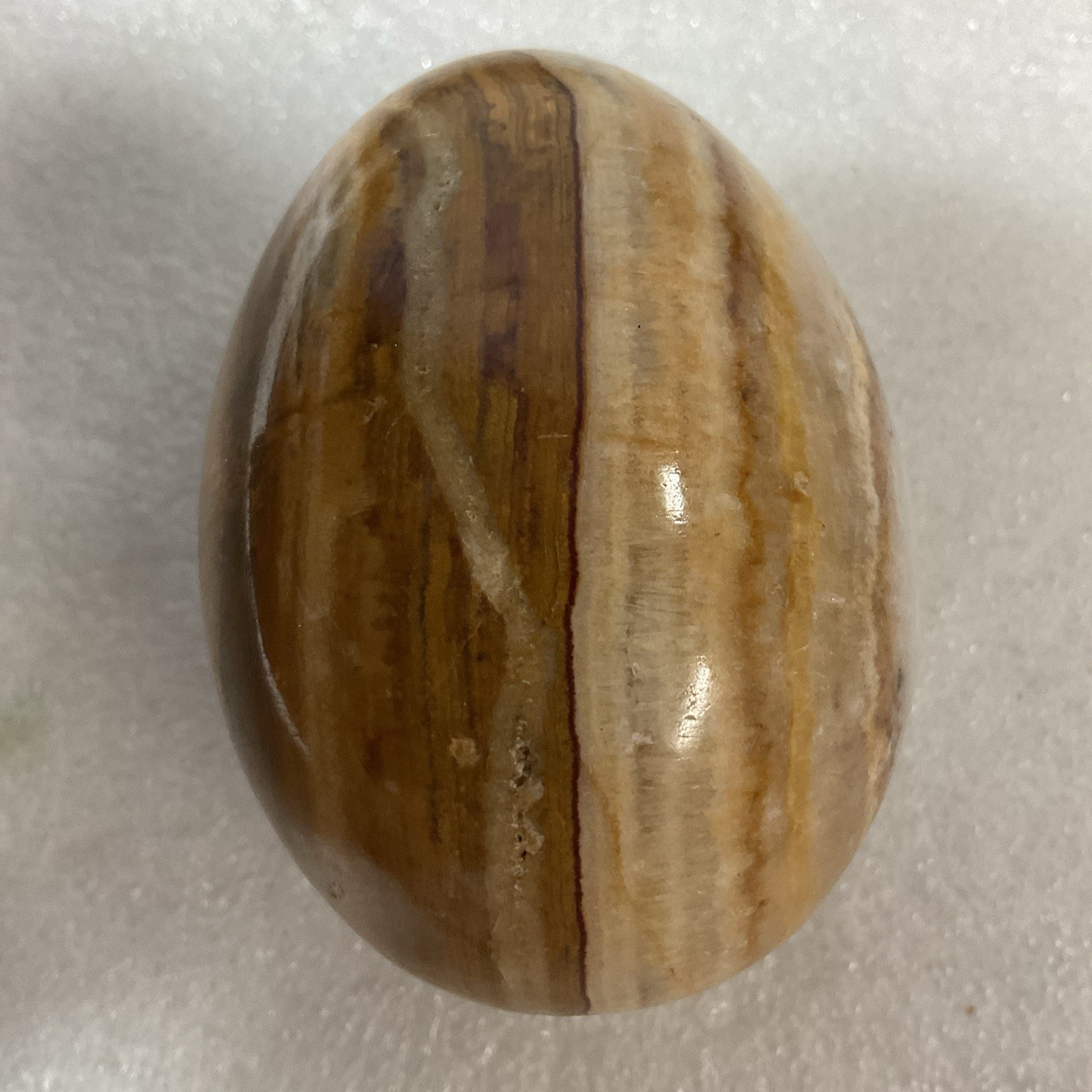 Polished Stone 3” Egg Decoration Paperweight - Image 1
