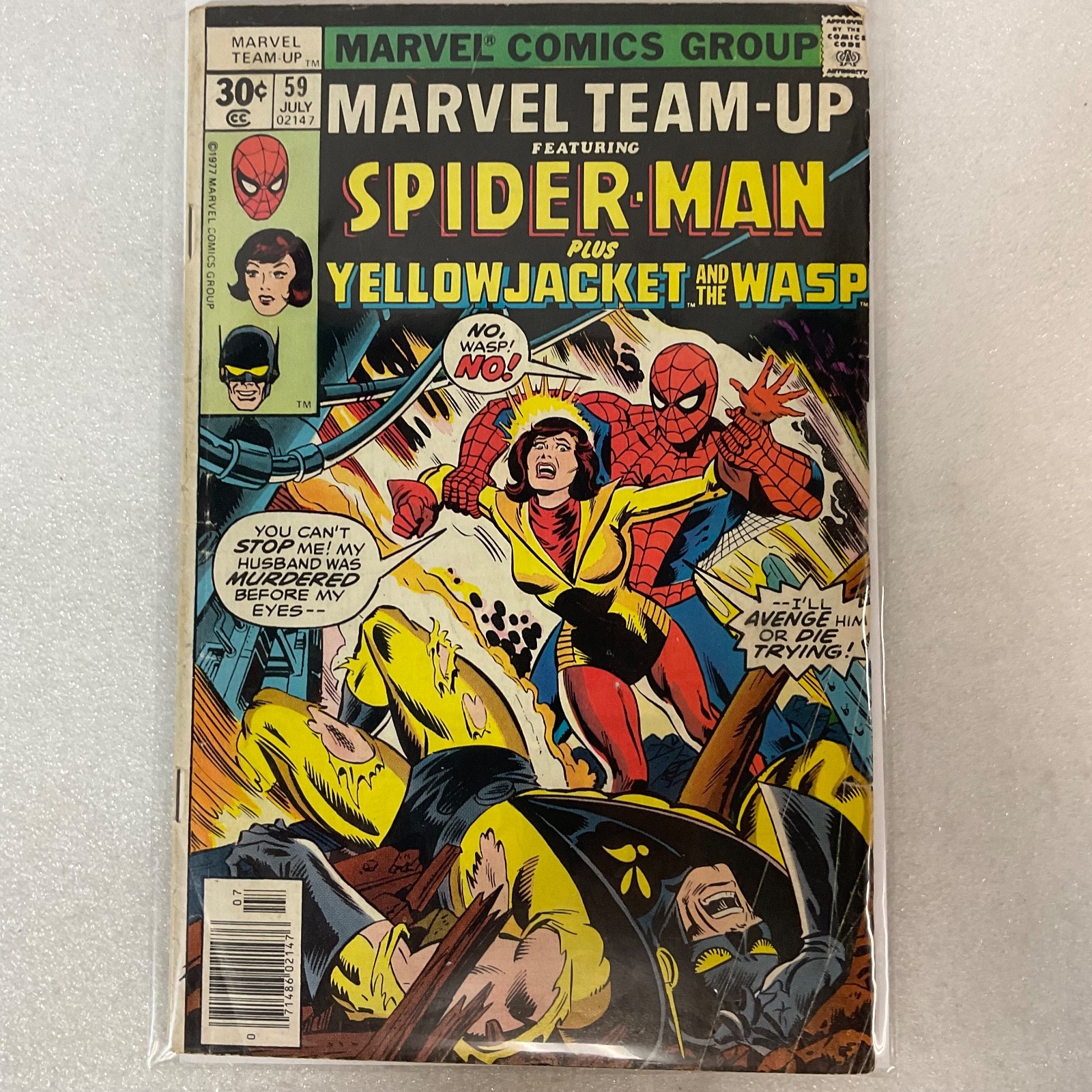 Marvel Team-Up #59 1977 Spider-Man Yellowjacket Wasp Bronze Age Comic - Image 13
