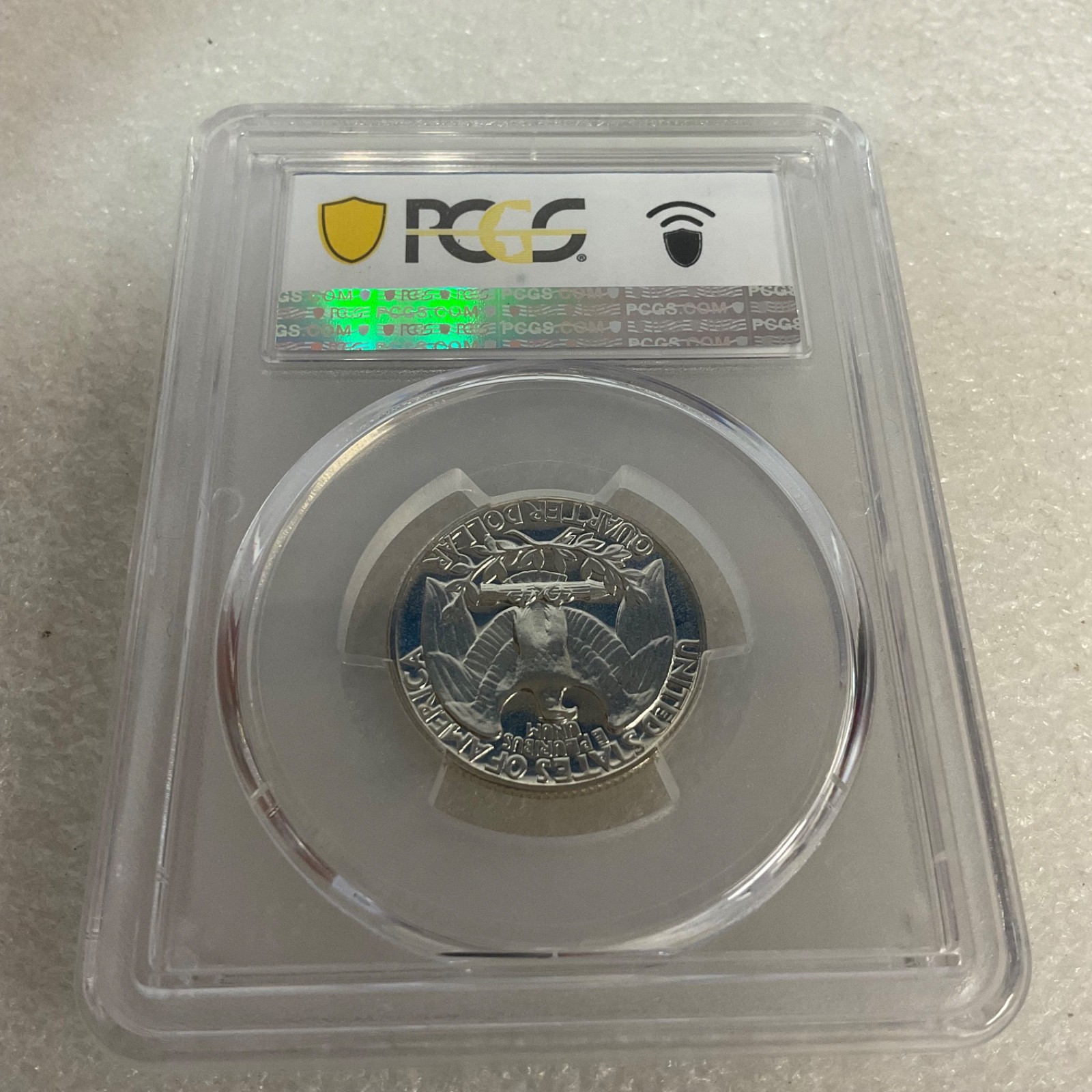 1962 25C United States Washington Quarter PCGS PR66 Gold Shield Cert#53505439 - Image 7
