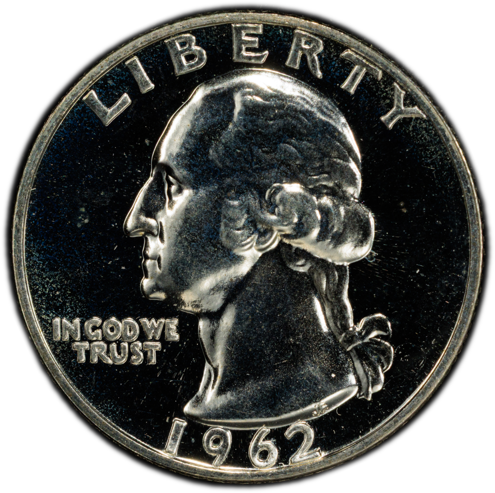 1962 25C United States Washington Quarter PCGS PR66 Gold Shield Cert#53505439 - Image 4