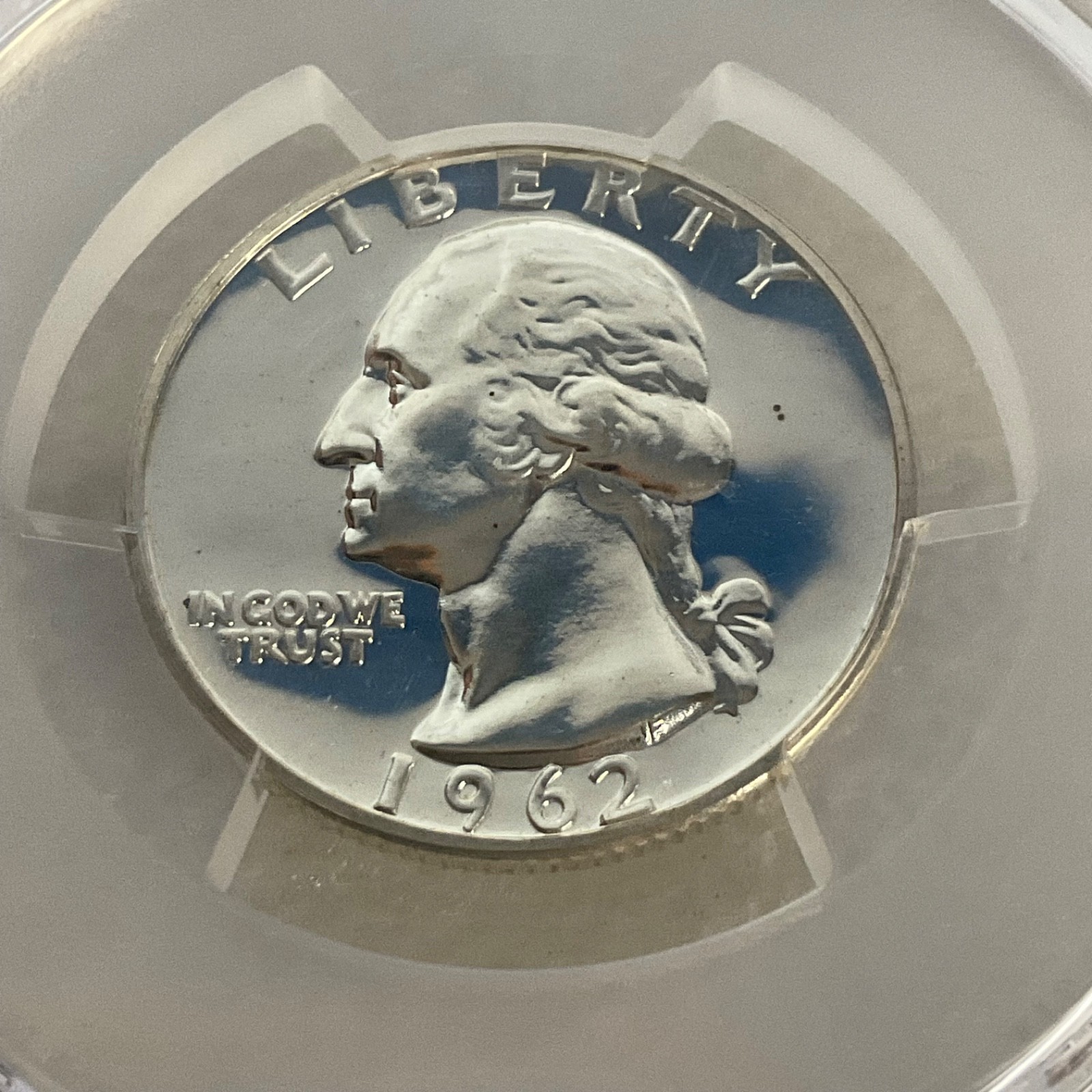 1962 25C United States Washington Quarter PCGS PR66 Gold Shield Cert#53505439 - Image 9