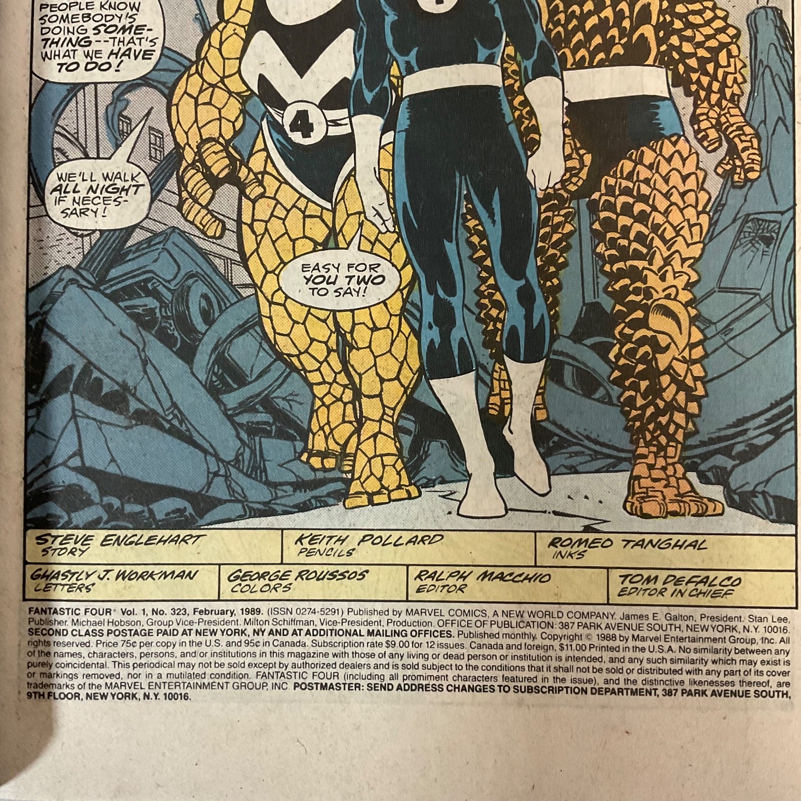 Fantastic Four #322 1989 Marvel Comic Human Torch Battles Graviton - Image 4