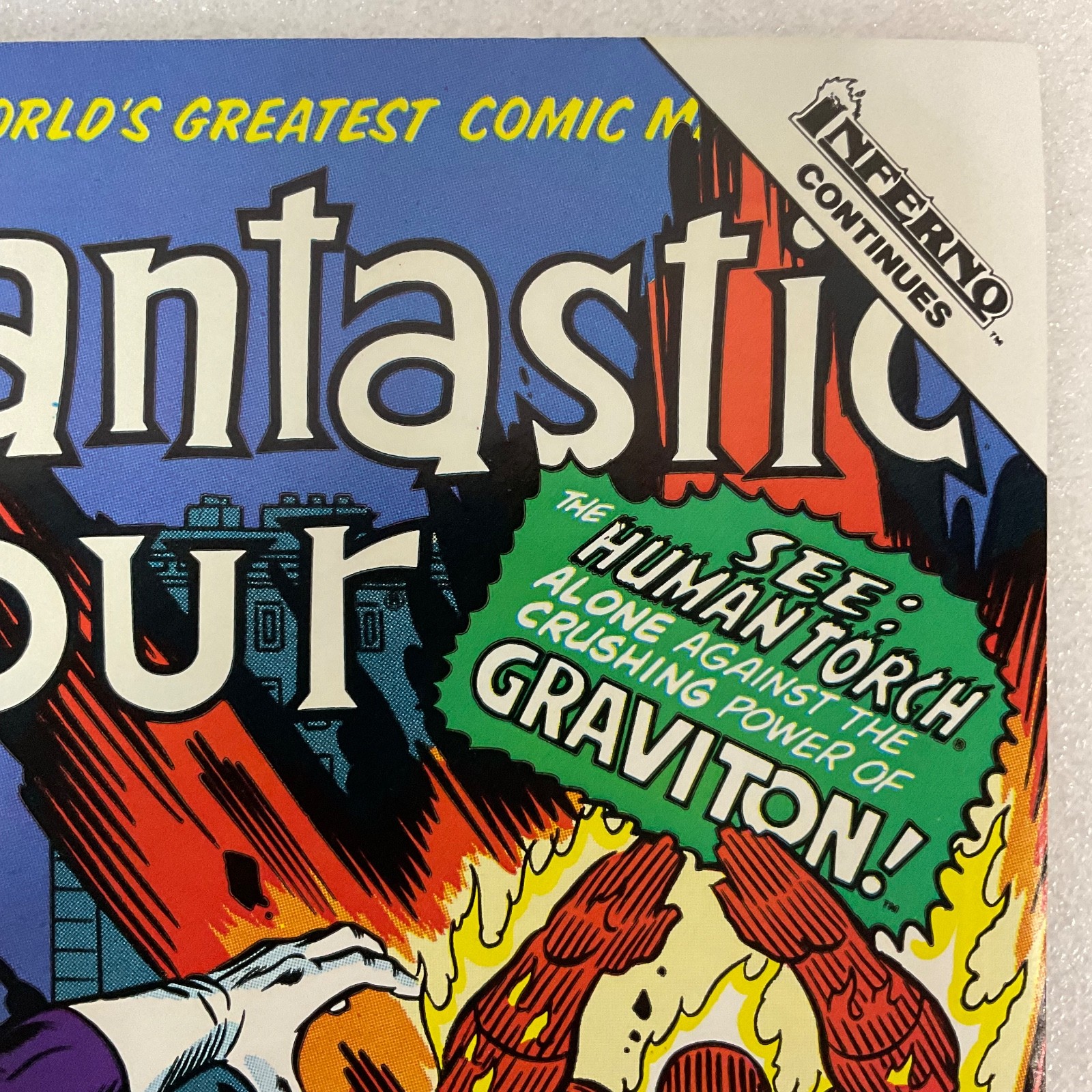 Fantastic Four #322 Marvel 1989 Human Torch vs Graviton Comic Book - Image 6